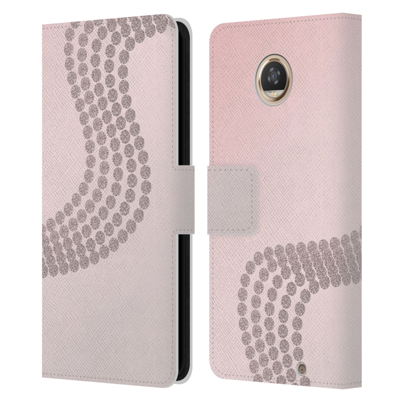 OFFICIAL LEBENSART VARIOUS ROSE GOLD LEATHER BOOK CASE FOR MOTOROLA PHONES - Picture 9 of 15