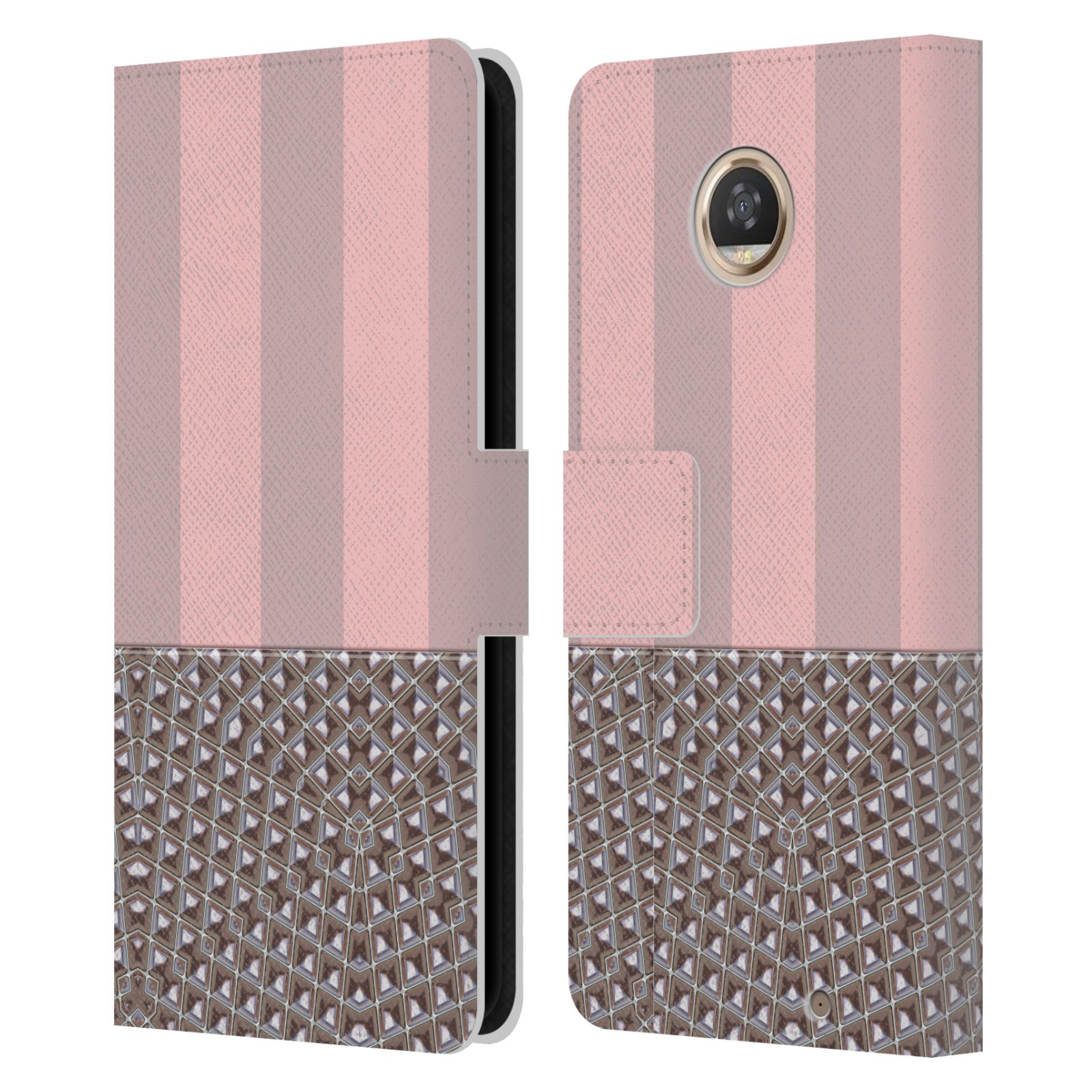 OFFICIAL LEBENSART VARIOUS ROSE GOLD LEATHER BOOK CASE FOR MOTOROLA PHONES - Picture 14 of 15