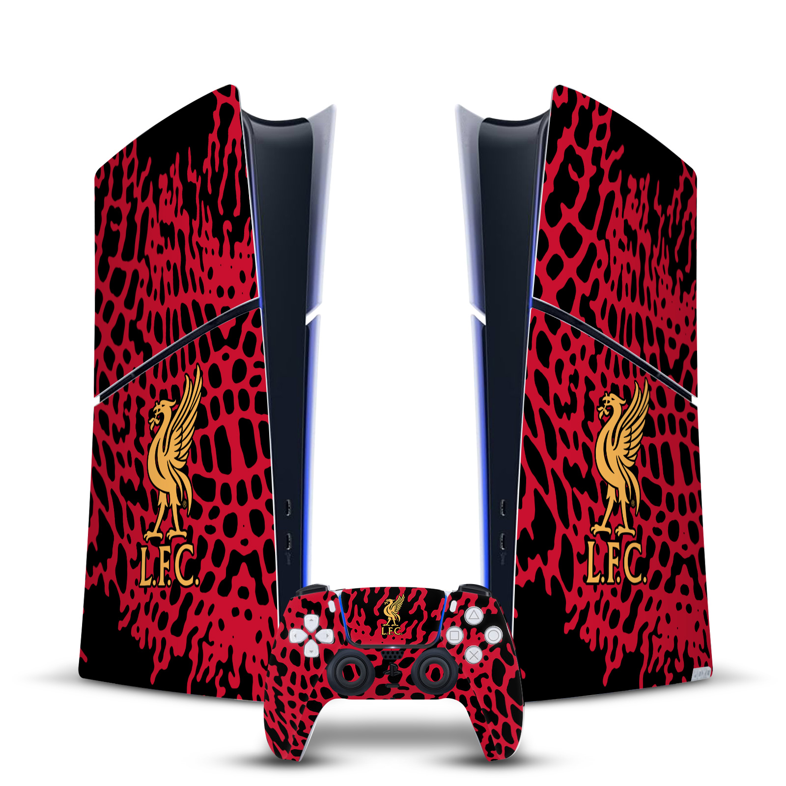 LIVERPOOL FC LFC ART VINYL SKIN DECAL FOR PS5 SLIM DIGITAL CONSOLE & CONTROLLER