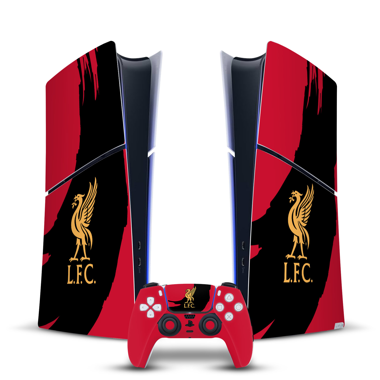 LIVERPOOL FC LFC ART VINYL SKIN DECAL FOR PS5 SLIM DIGITAL CONSOLE & CONTROLLER