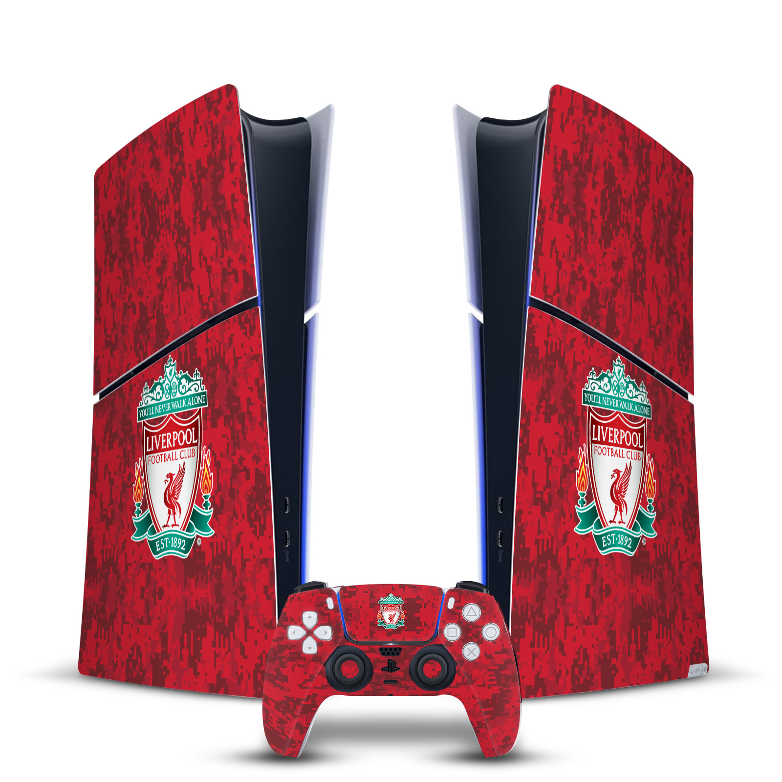 LIVERPOOL FC LFC ART VINYL SKIN DECAL FOR PS5 SLIM DIGITAL CONSOLE & CONTROLLER