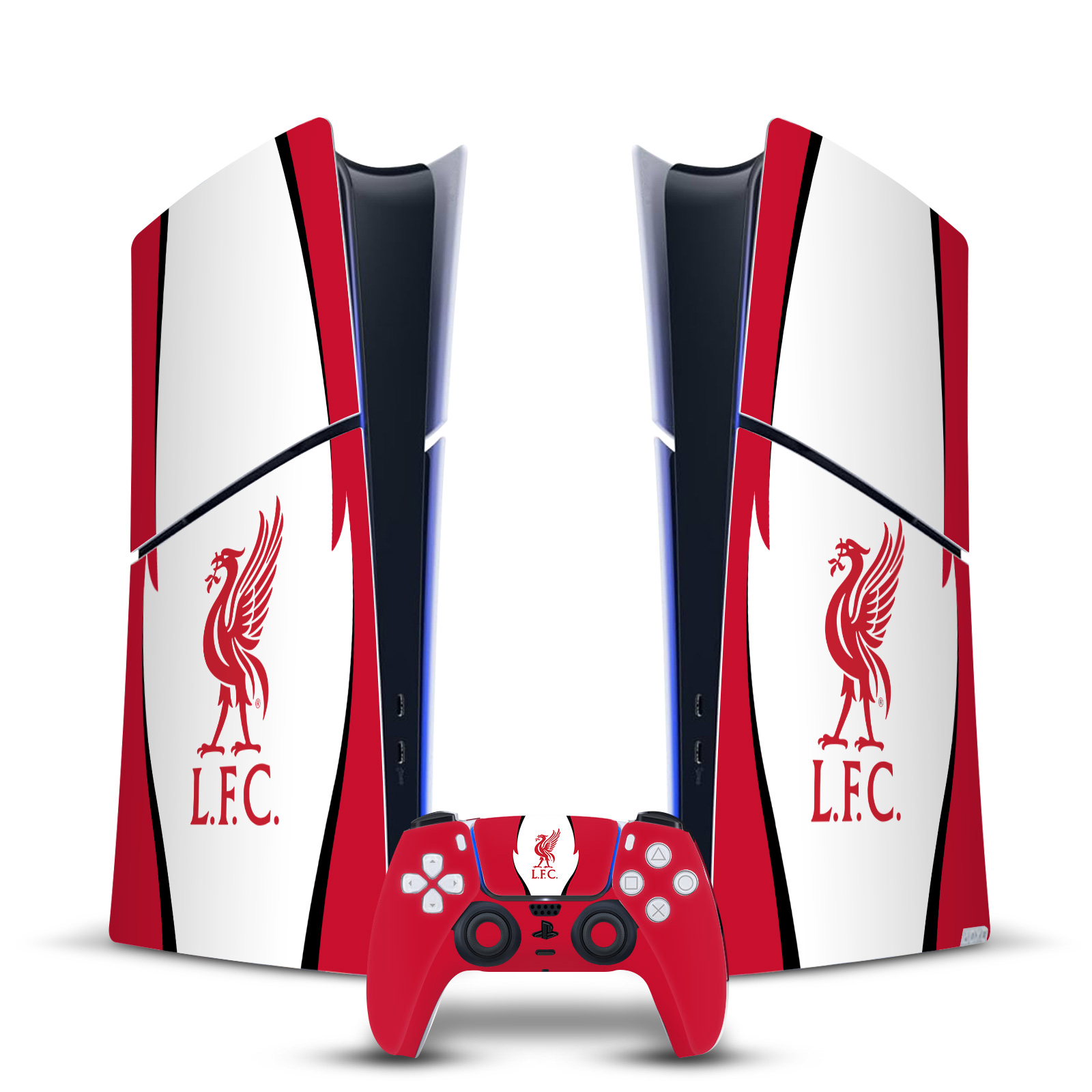 LIVERPOOL FC LFC ART VINYL SKIN DECAL FOR PS5 SLIM DIGITAL CONSOLE & CONTROLLER