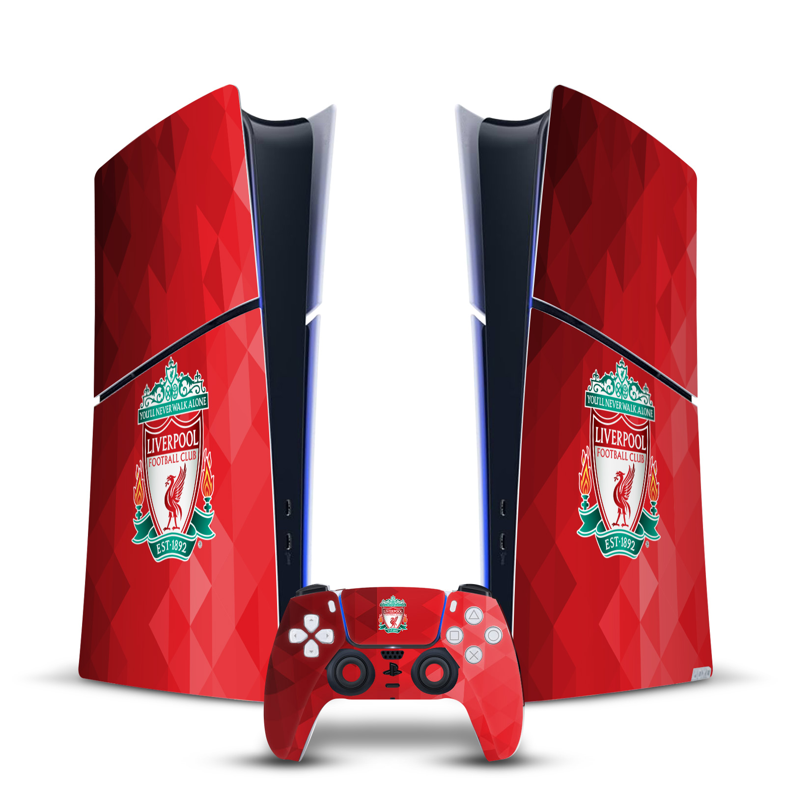 LIVERPOOL FC LFC ART VINYL SKIN DECAL FOR PS5 SLIM DIGITAL CONSOLE & CONTROLLER