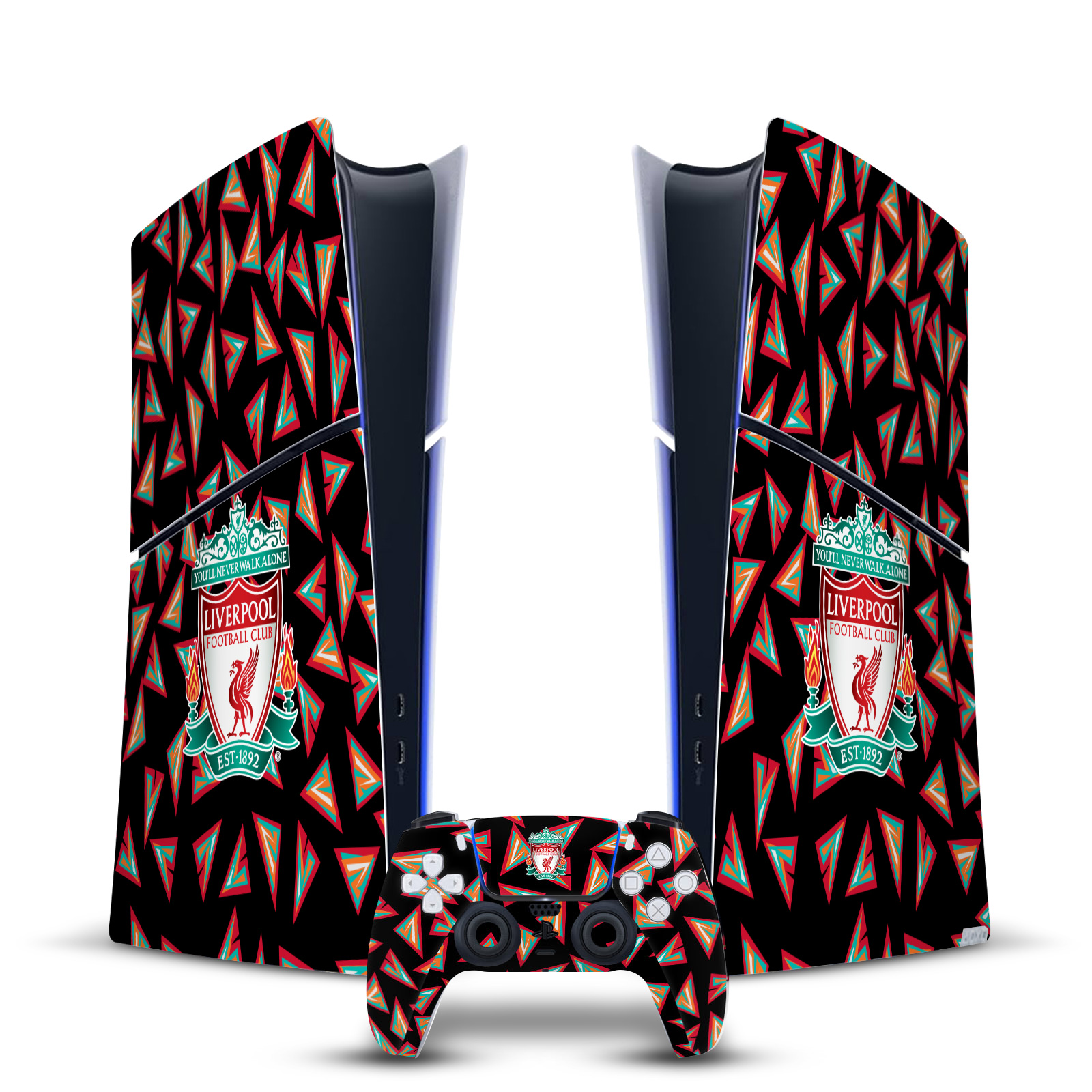 LIVERPOOL FC LFC ART VINYL SKIN DECAL FOR PS5 SLIM DIGITAL CONSOLE & CONTROLLER