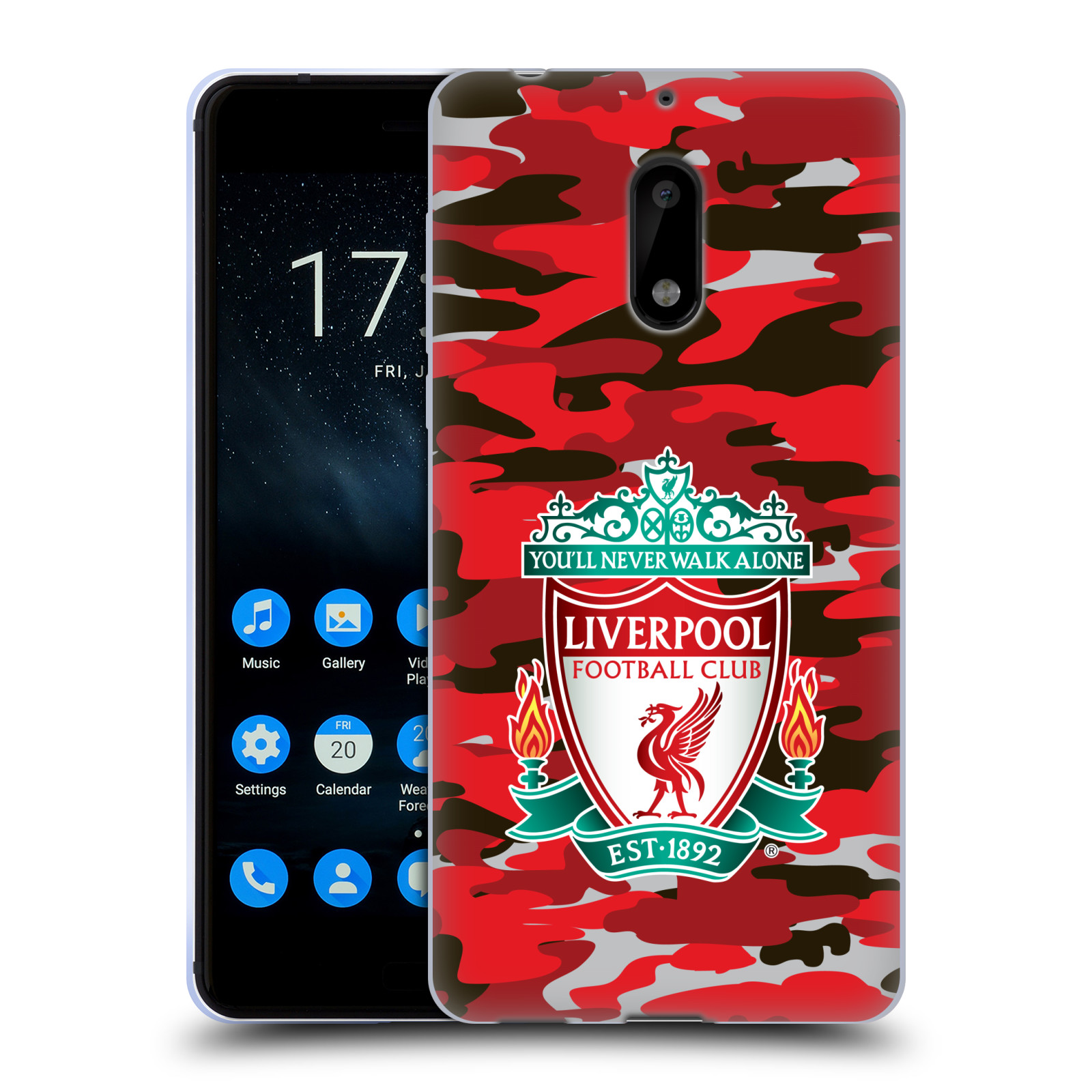 OFFICIAL LIVERPOOL FOOTBALL CLUB CAMOU SOFT GEL CASE FOR NOKIA PHONES 1 - 第 10/17 張圖片