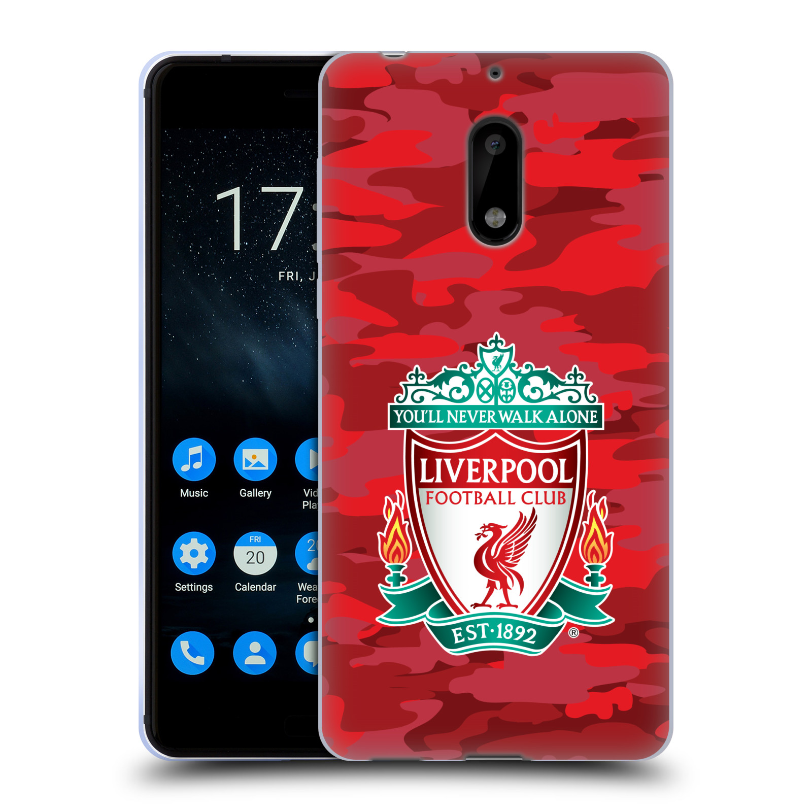 OFFICIAL LIVERPOOL FOOTBALL CLUB CAMOU SOFT GEL CASE FOR NOKIA PHONES 1 - 第 12/17 張圖片