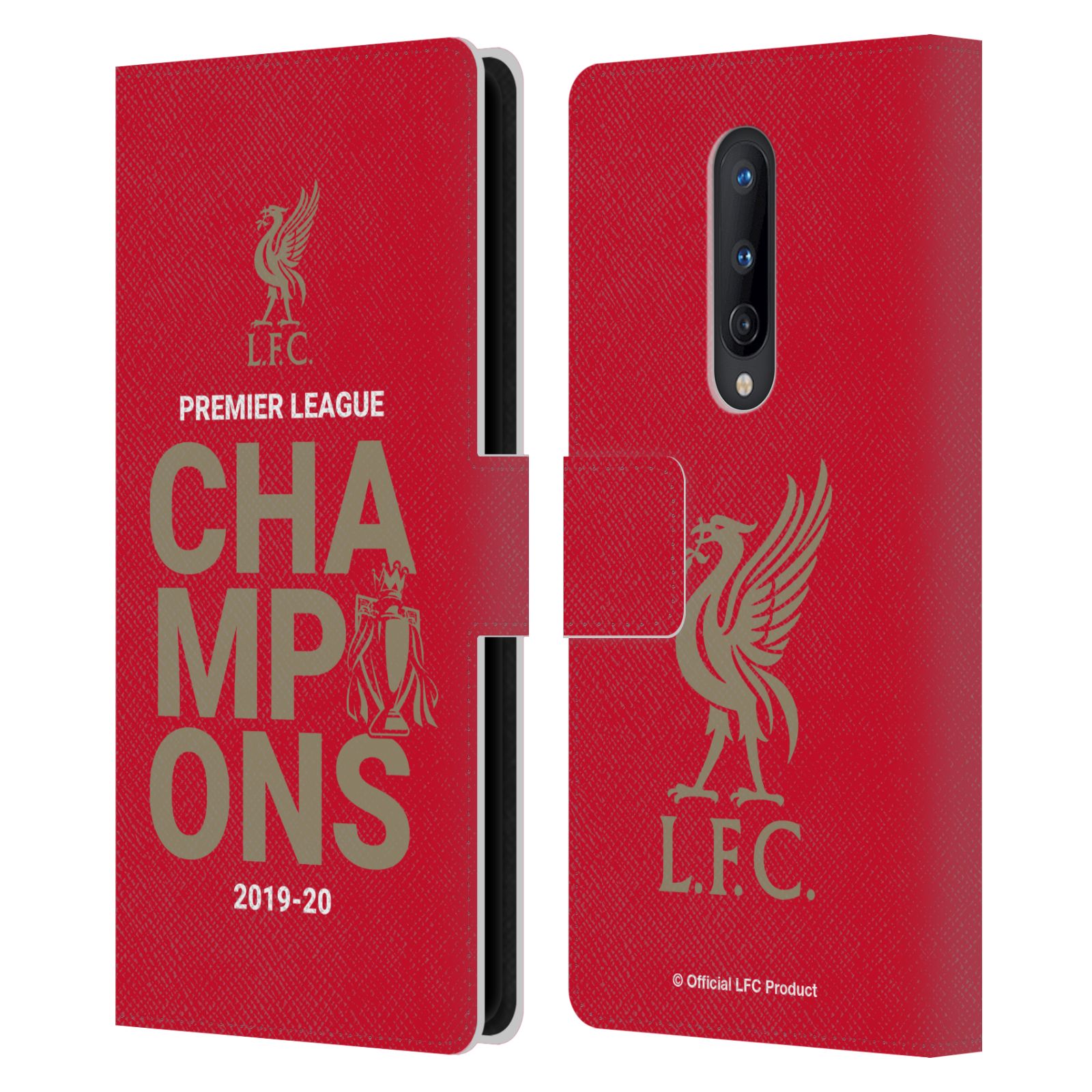 LIVERPOOL FC LFC 2020 CHAMPIONS PU LEATHER BOOK WALLET CASE FOR ONEPLUS PHONES - Picture 9 of 10