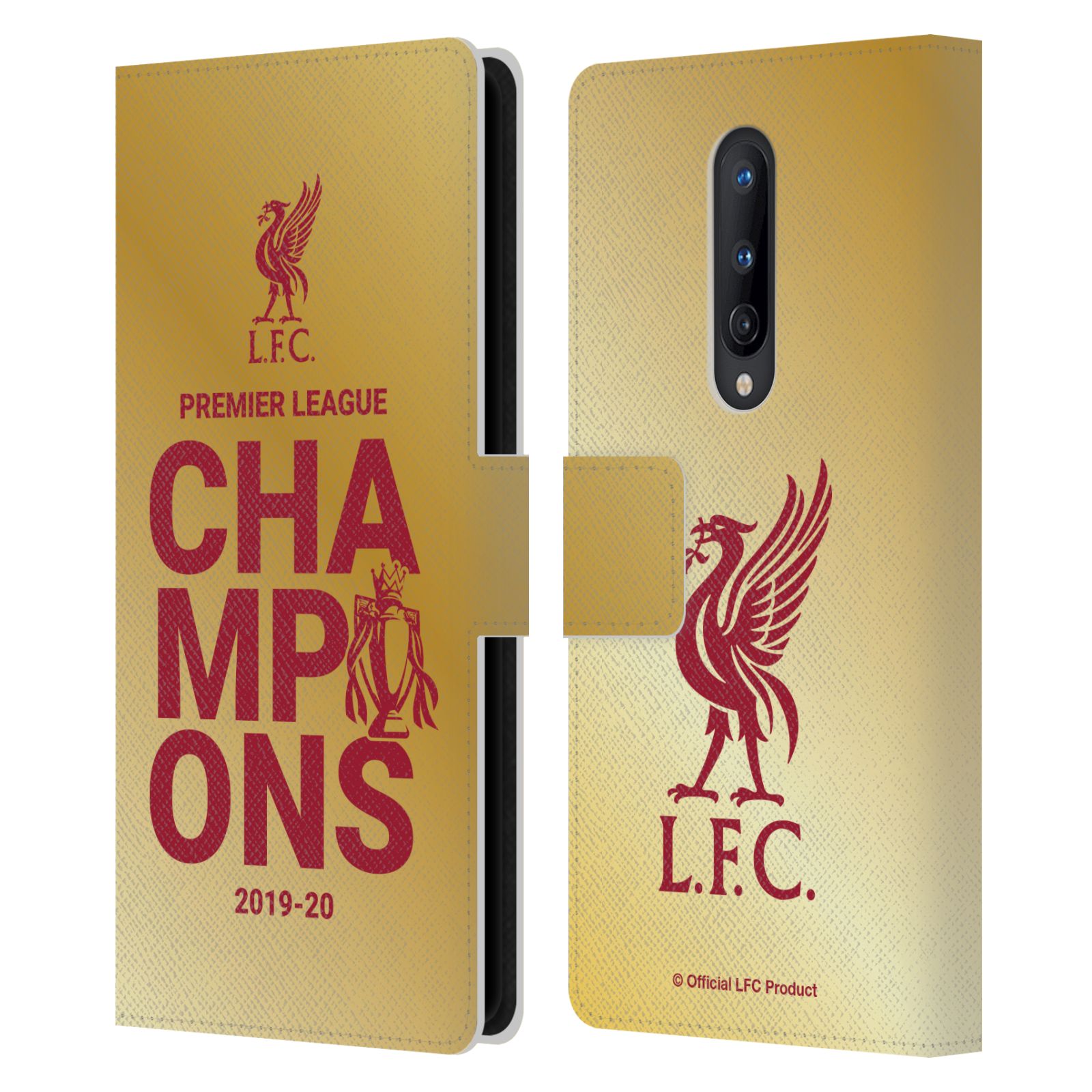 LIVERPOOL FC LFC 2020 CHAMPIONS PU LEATHER BOOK WALLET CASE FOR ONEPLUS PHONES - Picture 8 of 10