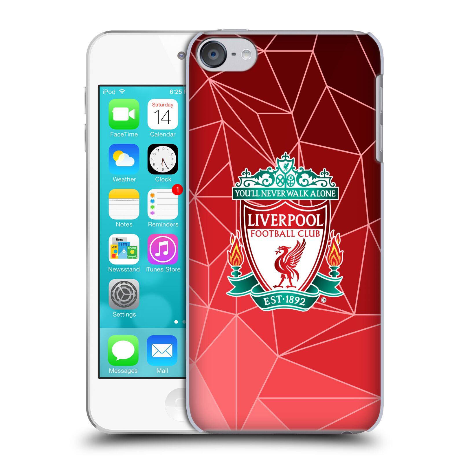LIVERPOOL FC LFC CREST & LIVERBIRD 2 HARD BACK CASE FOR APPLE iPOD TOUCH MP3 - Picture 9 of 11