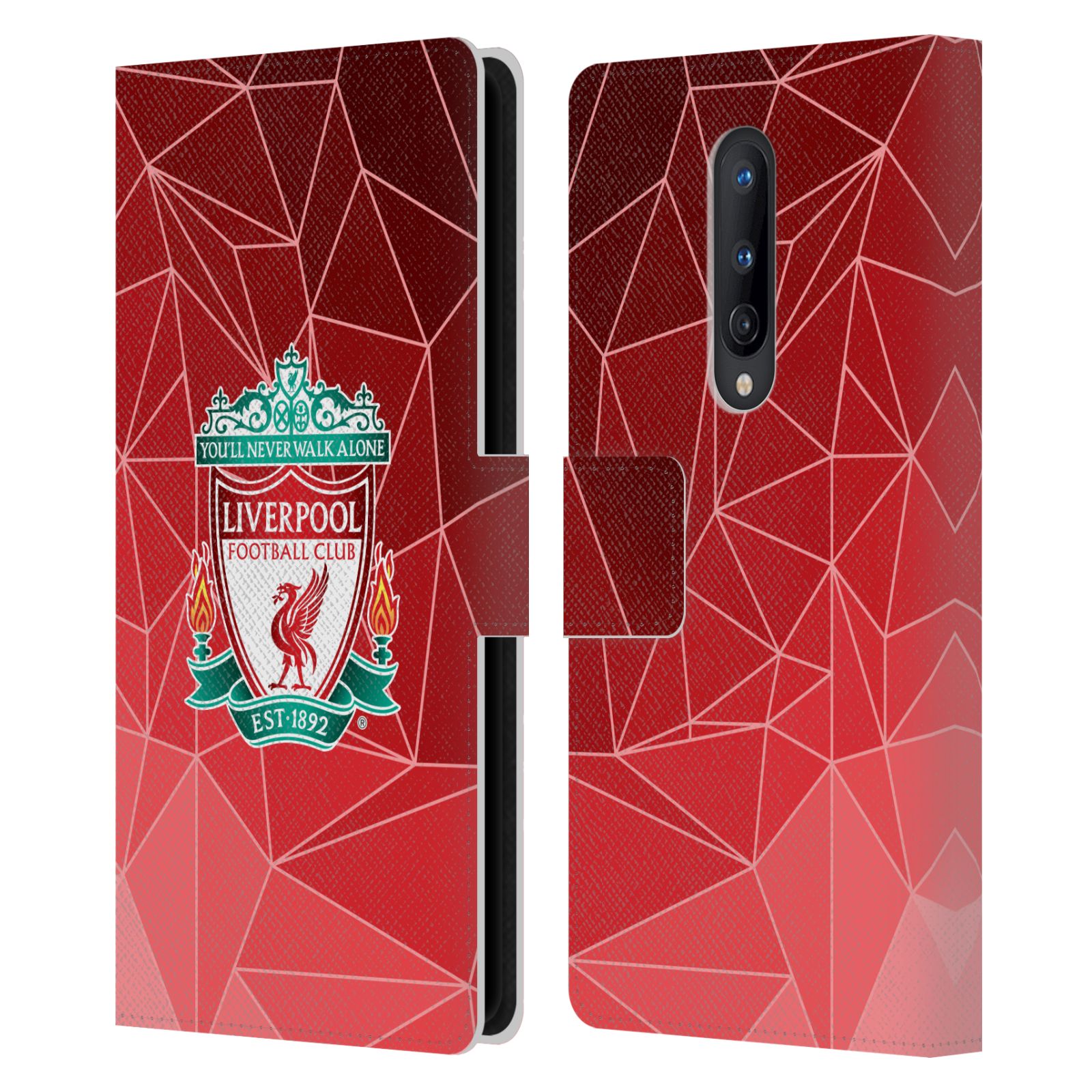 LIVERPOOL FC LFC CREST & LIVERBIRD 2 PU LEATHER BOOK CASE FOR ONEPLUS PHONES - Picture 8 of 10