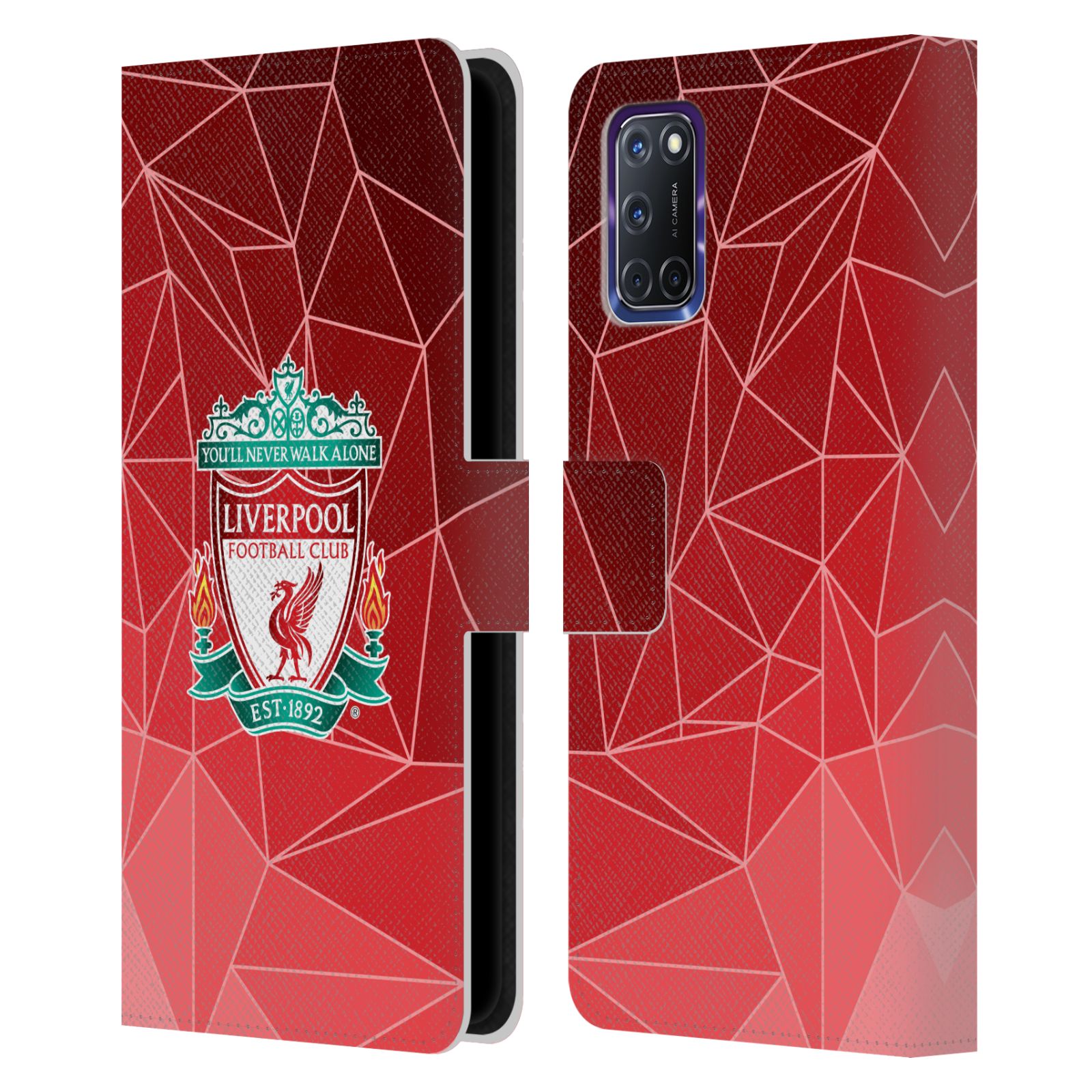 LIVERPOOL FC LFC WAPPEN UND LIVERBIRD 2 BRIEFTASCHE HÜLLE HUELLE FÜR OPPO HANDYS - Bild 7 von 10
