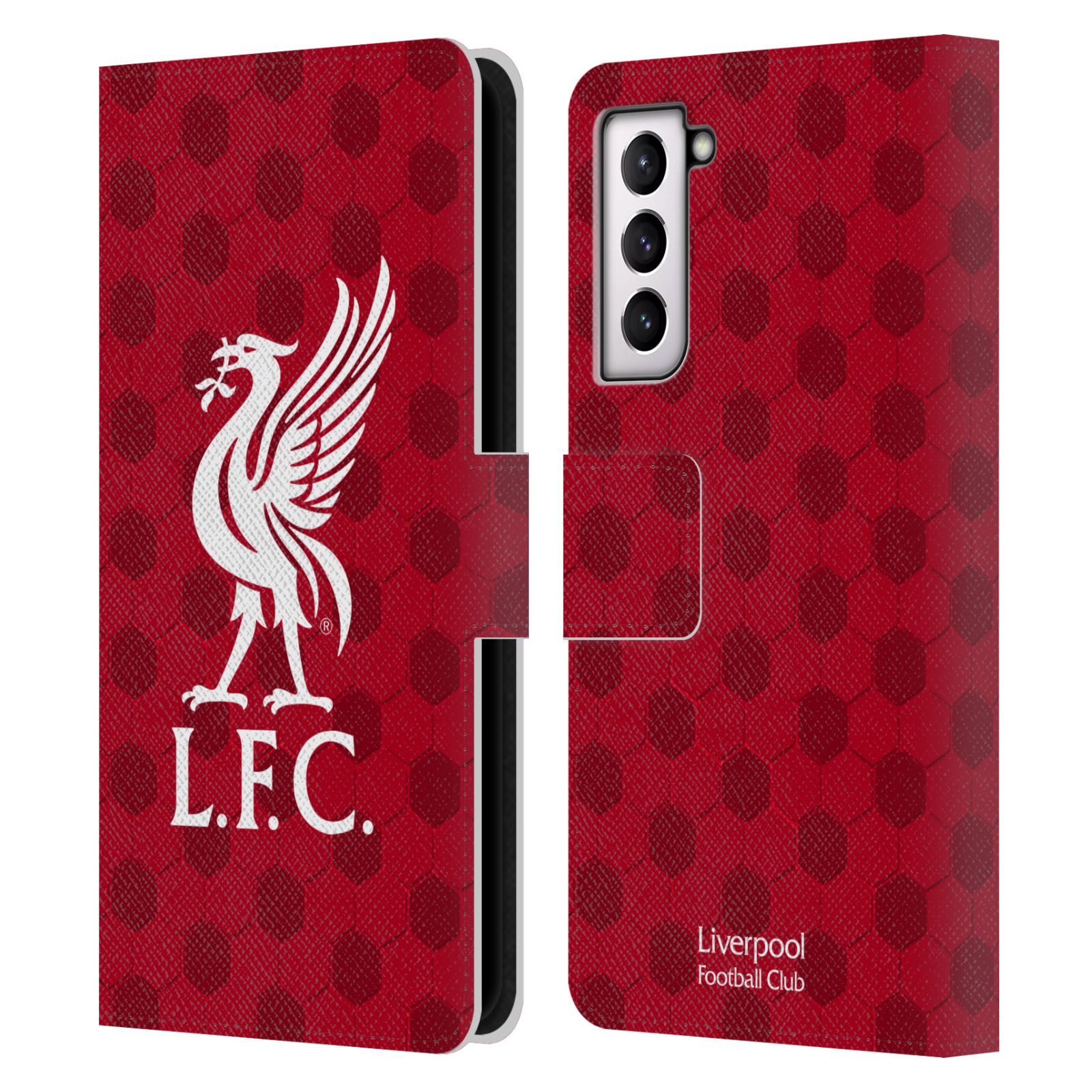 LIVERPOOL FC LFC CREST LIVERBIRD 2 PU LEATHER BOOK CASE FOR SAMSUNG PHONES 4 - Picture 9 of 10