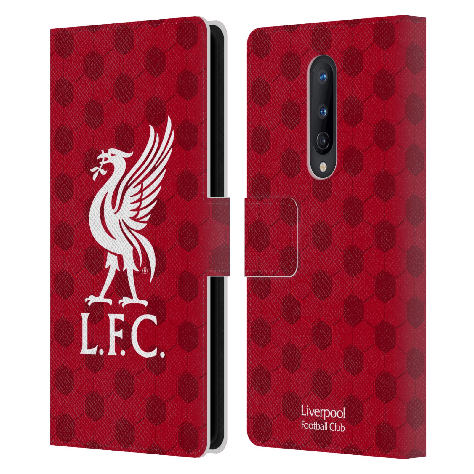 LIVERPOOL FC LFC CREST & LIVERBIRD 2 PU LEATHER BOOK CASE FOR ONEPLUS PHONES - Picture 9 of 10