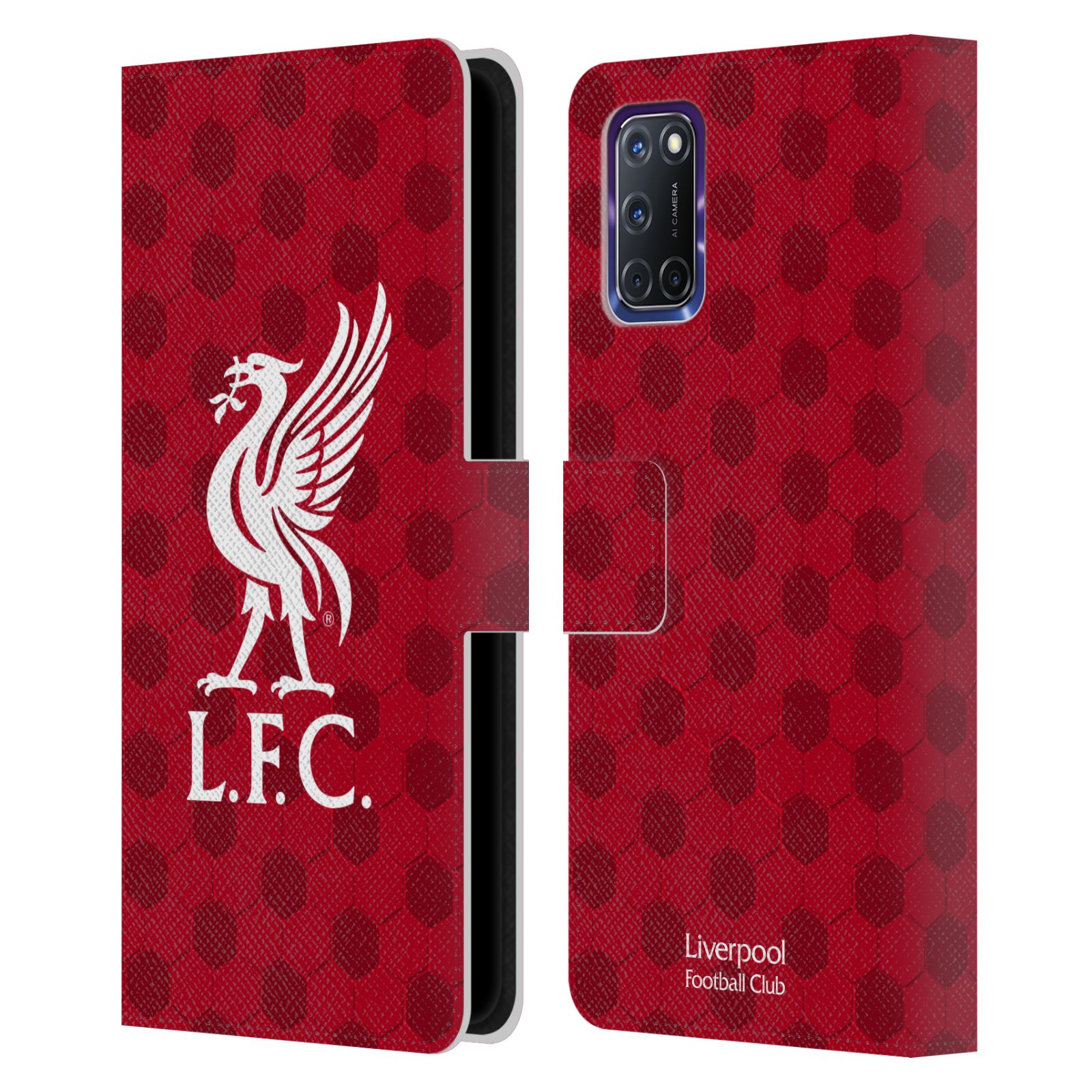 LIVERPOOL FC LFC WAPPEN UND LIVERBIRD 2 BRIEFTASCHE HÜLLE HUELLE FÜR OPPO HANDYS - Bild 8 von 10