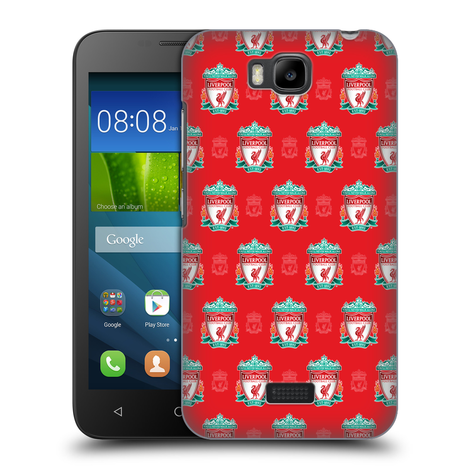 LIVERPOOL FC LFC CREST & LIVER BIRD PATTERNS HARD BACK CASE FOR HUAWEI PHONES 2 - Picture 8 of 10