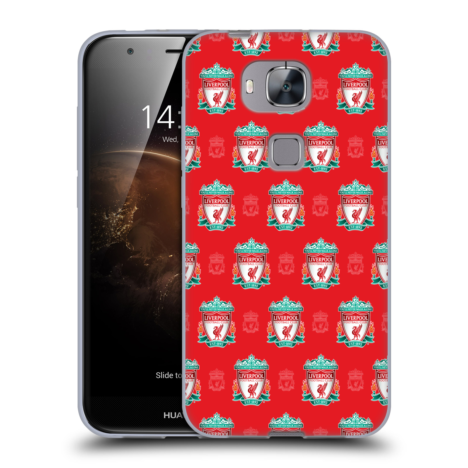 LIVERPOOL FC LFC CREST & LIVER BIRD PATTERNS SOFT GEL CASE FOR HUAWEI PHONES 2 - Picture 8 of 10