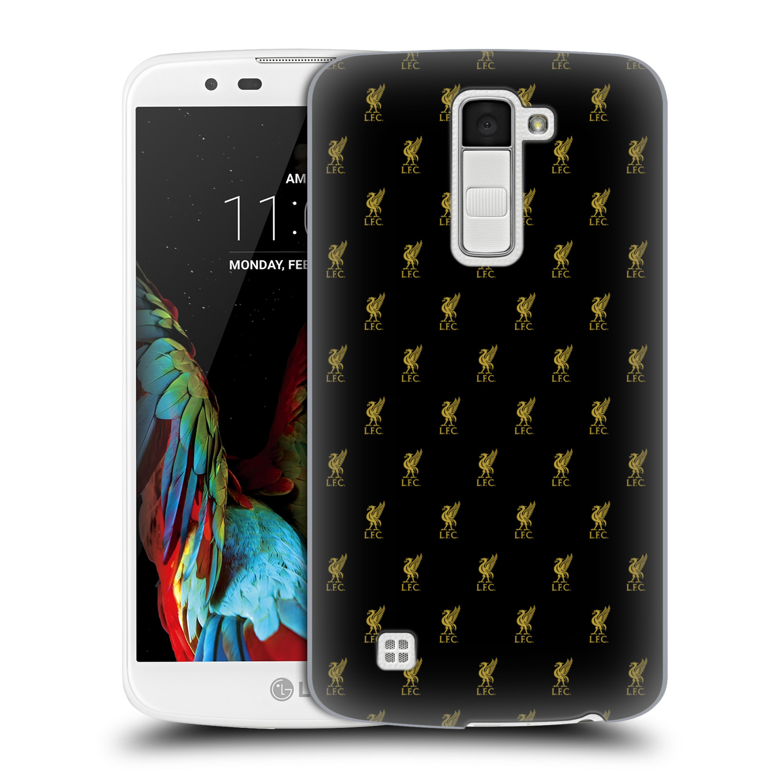 LIVERPOOL FC LFC CREST & LIVER BIRD PATTERNS HARD BACK CASE FOR LG PHONES 3 - Picture 9 of 10