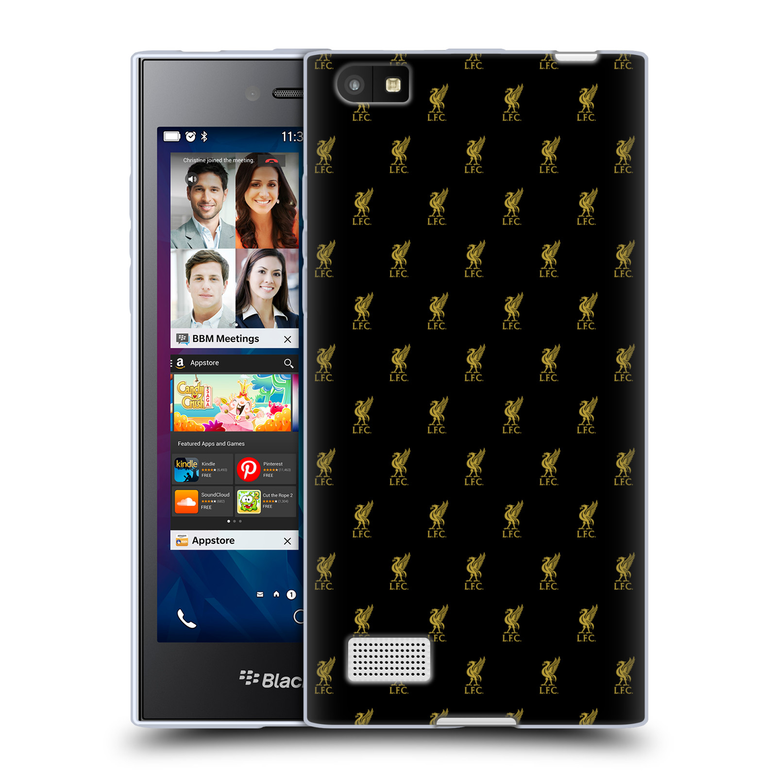 LIVERPOOL FC LFC CREST & LIVER BIRD PATTERNS SOFT GEL CASE FOR BLACKBERRY PHONES - Picture 9 of 10