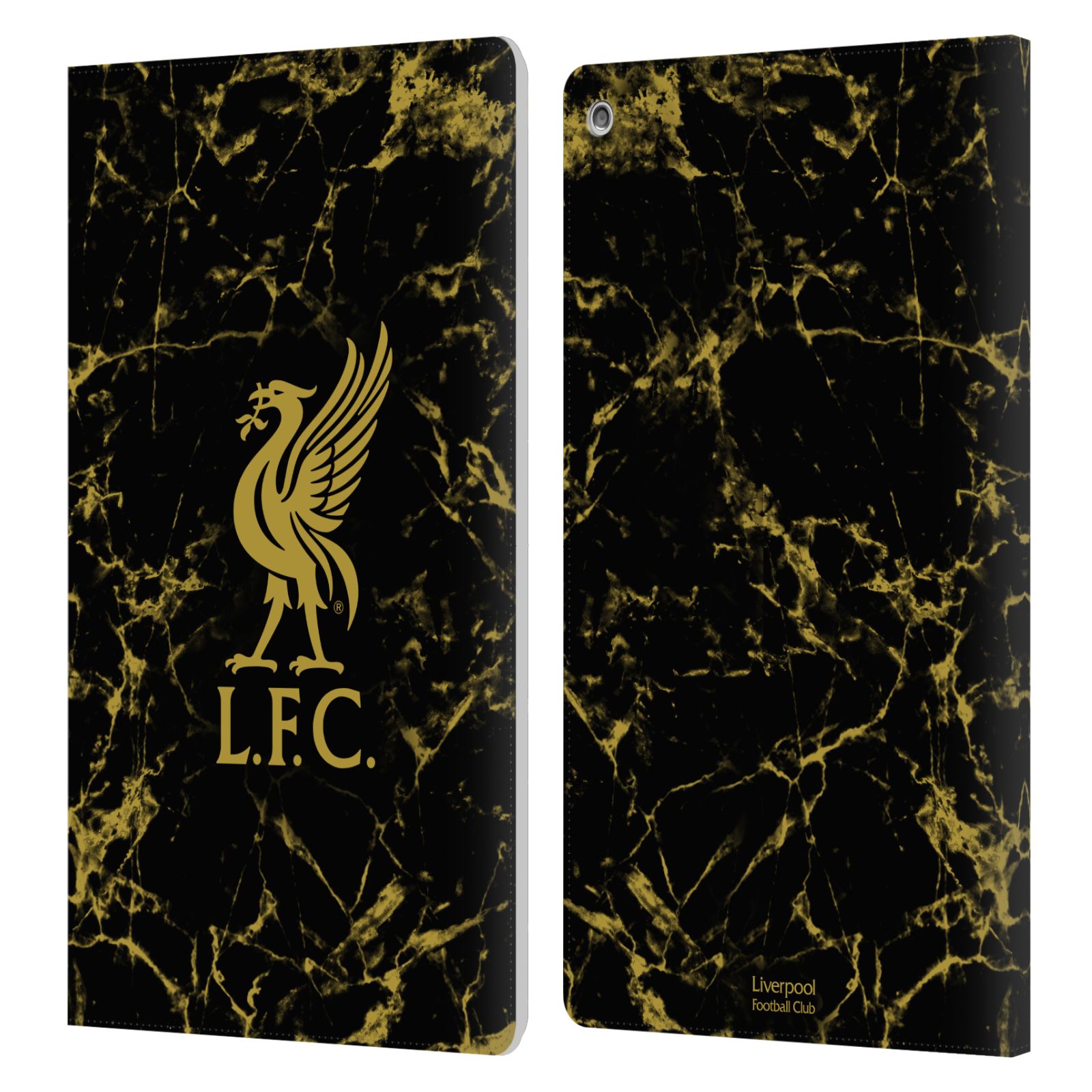 LIVERPOOL FC CREST & LIVERBIRD PATTERNS 1 PU LEATHER BOOK CASE FOR AMAZON FIRE - Picture 7 of 11