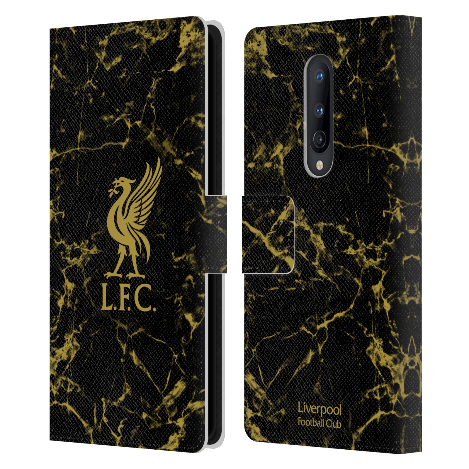 LIVERPOOL FC CREST & LIVERBIRD PATTERNS 1 PU LEATHER BOOK CASE FOR BLACKBERRY - Picture 7 of 11