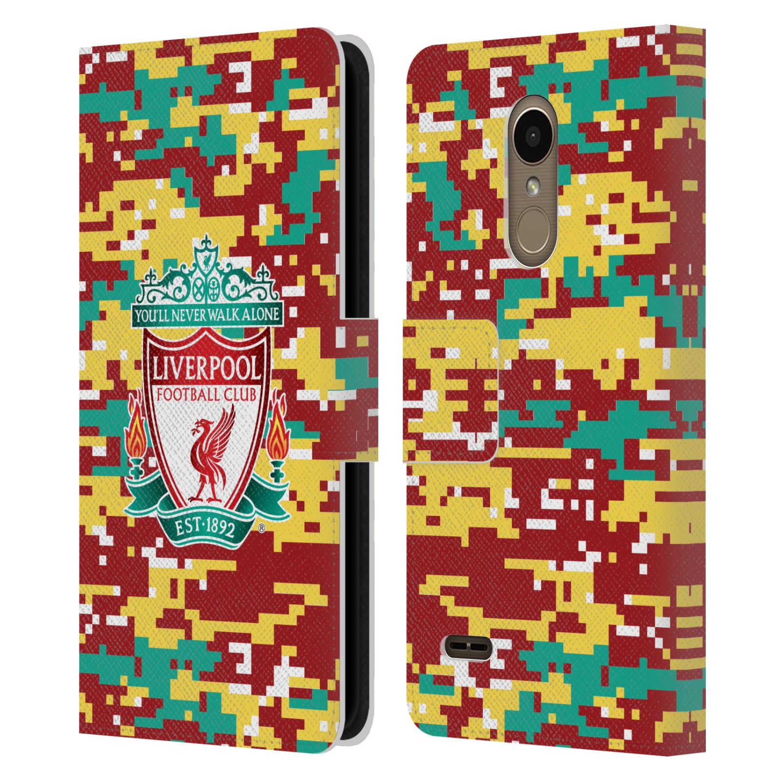 LIVERPOOL FC CREST & LIVERBIRD PATTERNS 1 PU LEATHER BOOK CASE FOR LG PHONES 1 - Picture 7 of 7