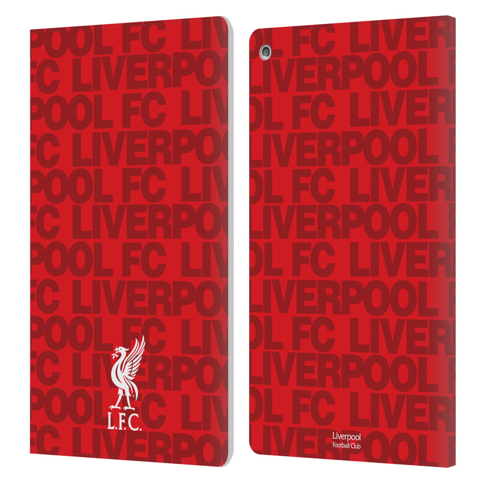 LIVERPOOL FC CREST & LIVERBIRD PATTERNS 1 PU LEATHER BOOK CASE FOR AMAZON FIRE - Picture 9 of 11