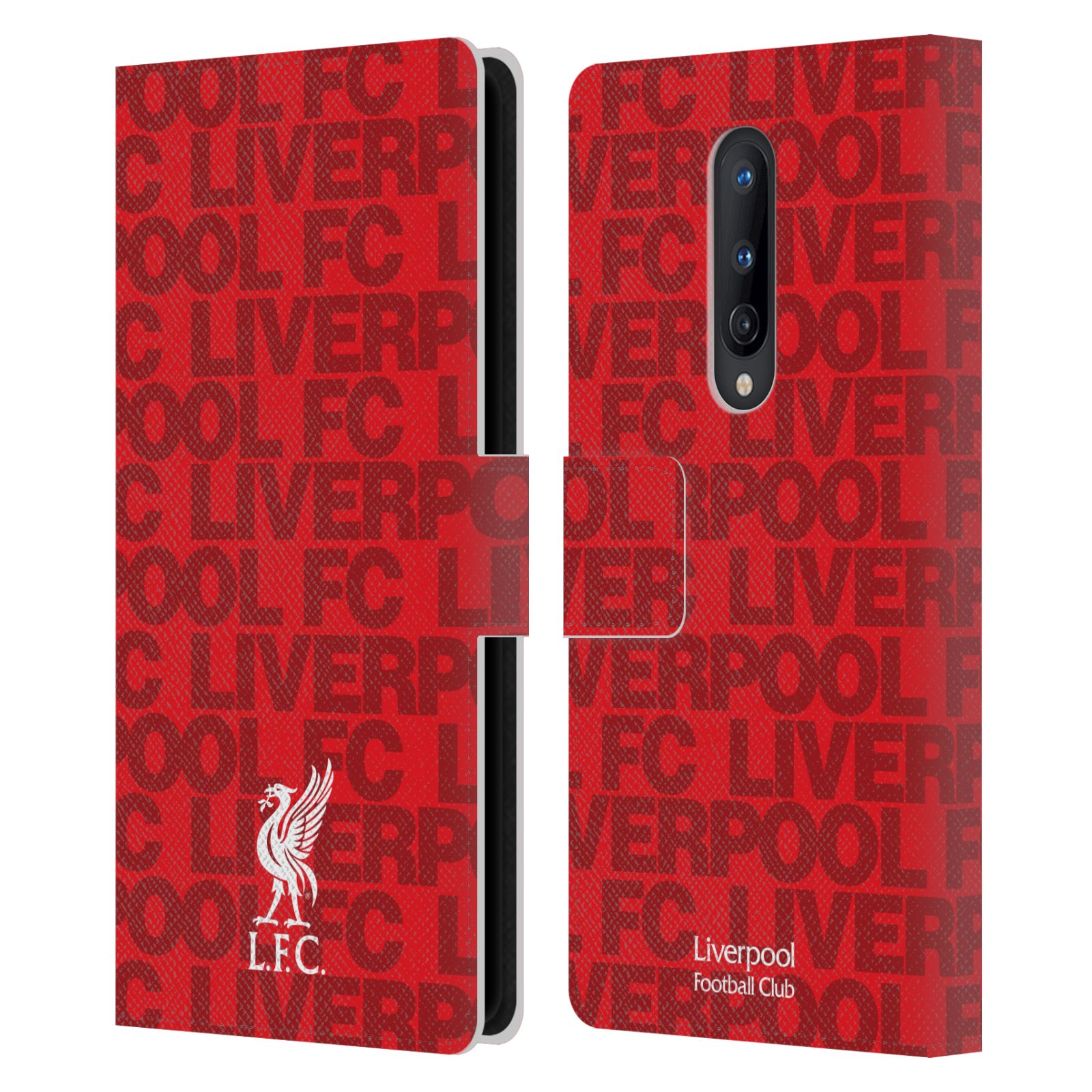LIVERPOOL FC CREST & LIVERBIRD PATTERNS 1 PU LEATHER BOOK CASE FOR BLACKBERRY - Picture 9 of 11