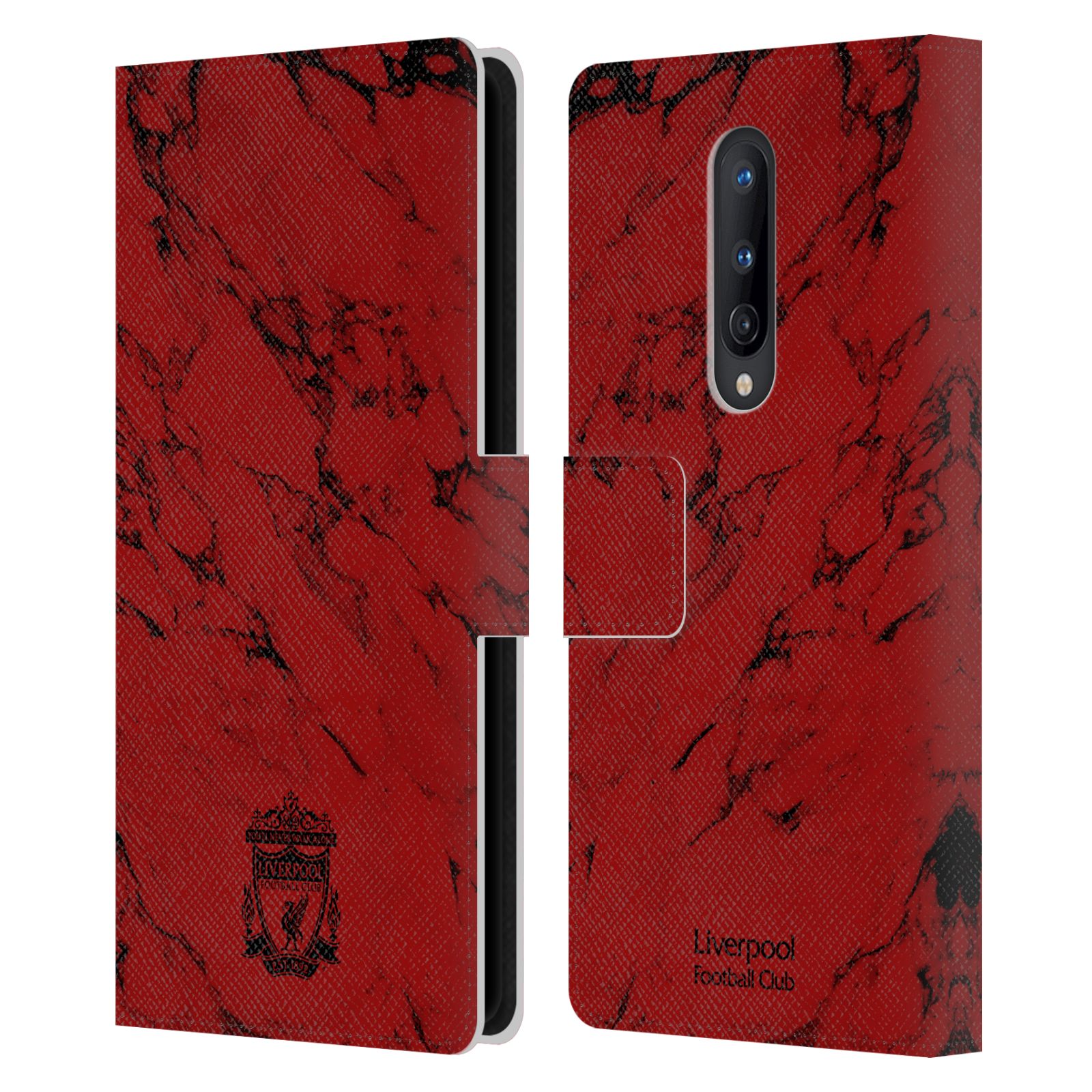 LIVERPOOL FC CREST & LIVERBIRD PATTERNS 1 PU LEATHER BOOK CASE FOR BLACKBERRY - Picture 10 of 11