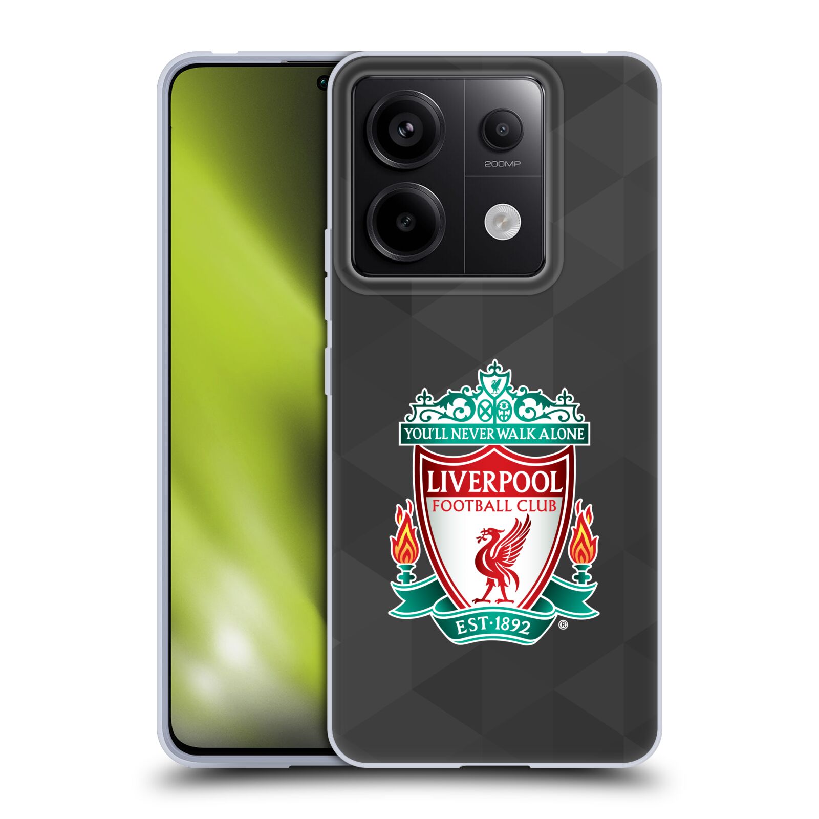 Silikonové pouzdro - Xiaomi Redmi Note 13 Pro 5G / Poco X6 5G - Head Case - ZNAK LIVERPOOL FC OFFICIAL GEOMETRIC BLACK (Silikonový kryt, obal, pouzdro na mobilní telefon Xiaomi Redmi Note 13 Pro 5G / Poco X6 5G s motivem ZNAK LIVERPOOL FC OFFICIAL GEOMETR