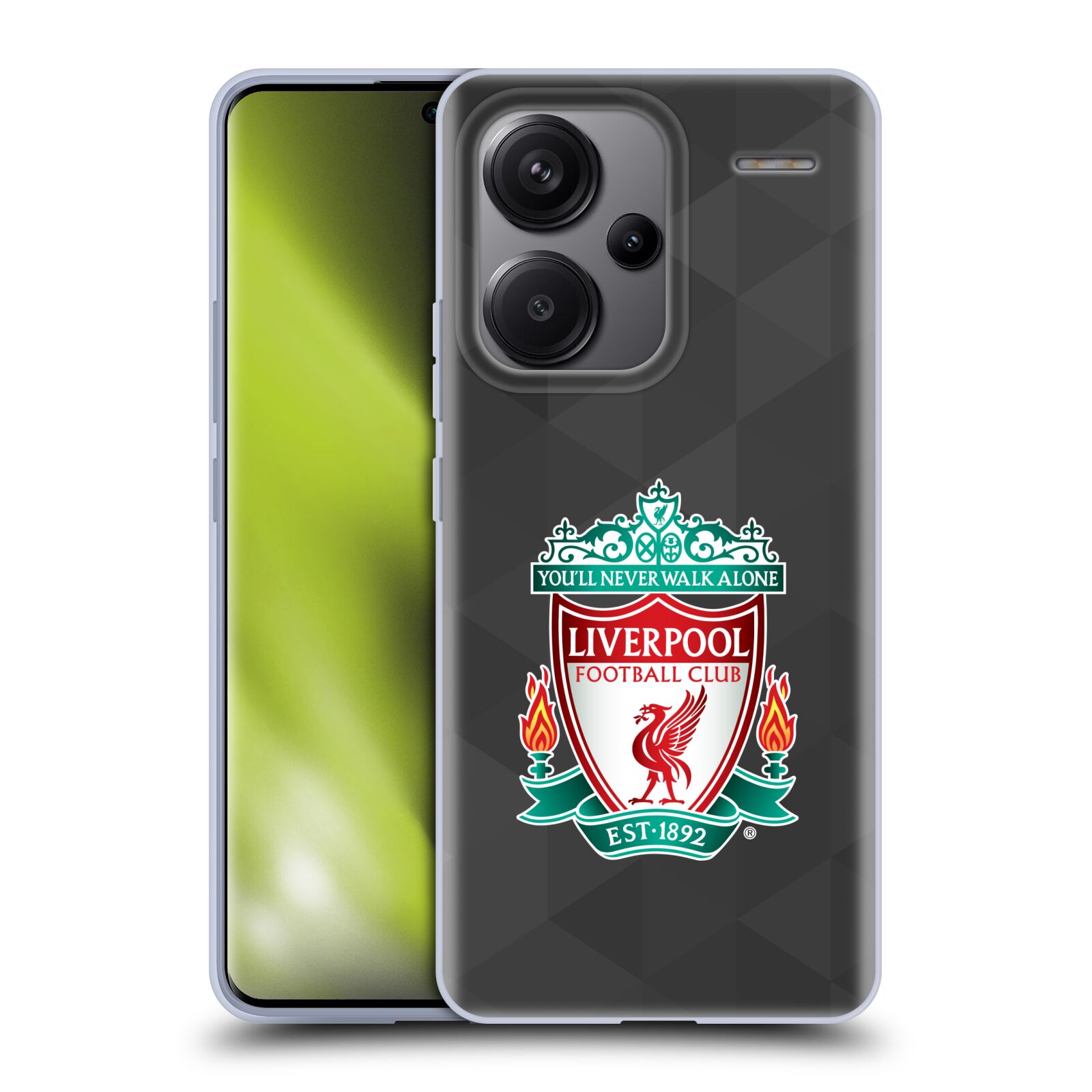 Silikonové pouzdro na mobil Xiaomi Redmi Note 13 Pro Plus 5G - Head Case - ZNAK LIVERPOOL FC OFFICIAL GEOMETRIC BLACK (Silikonový kryt, obal, pouzdro na mobilní telefon Xiaomi Redmi Note 13 Pro Plus 5G s motivem ZNAK LIVERPOOL FC OFFICIAL GEOMETRIC BLACK)