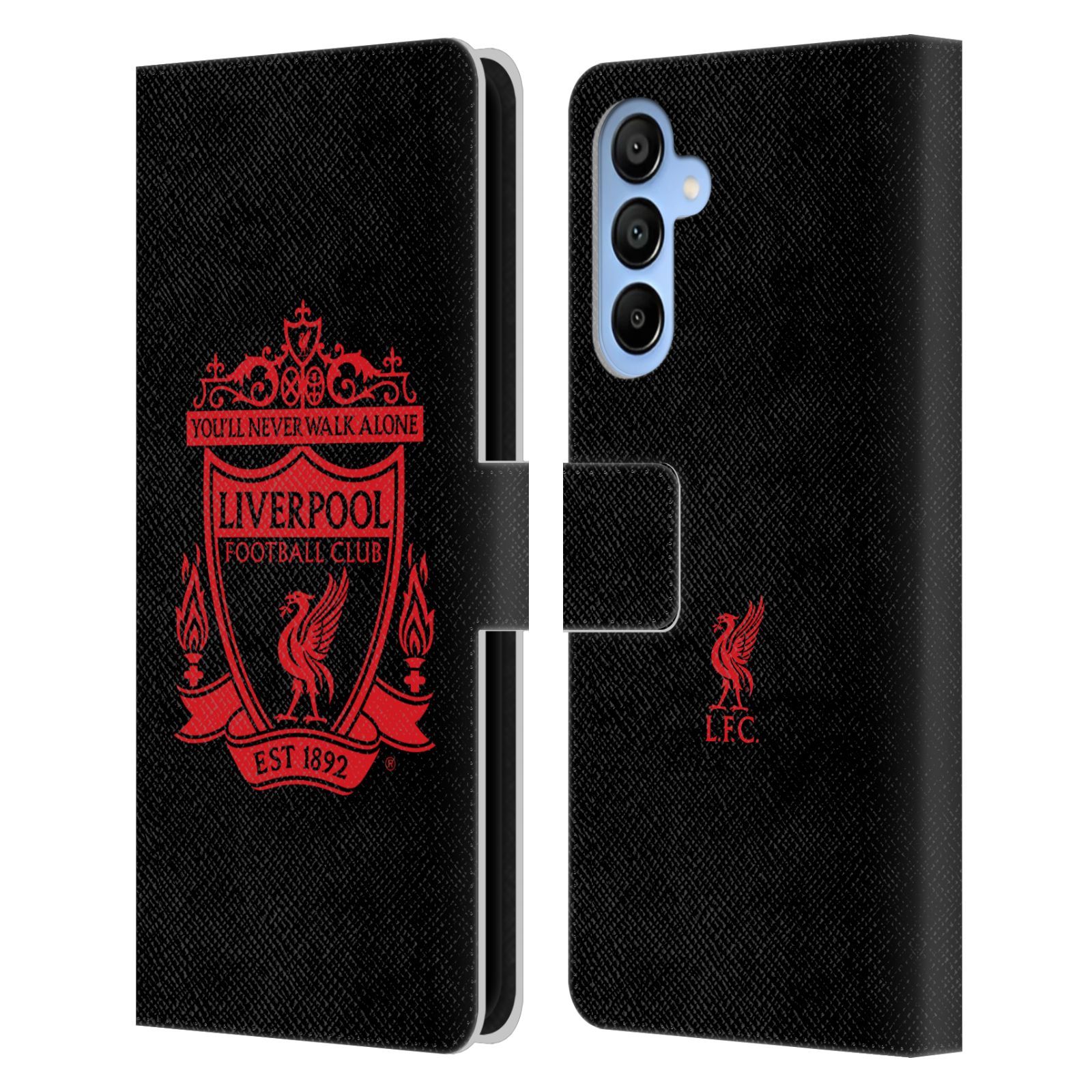 Black 2 Leather Wallet Case for Galaxy A16 5G