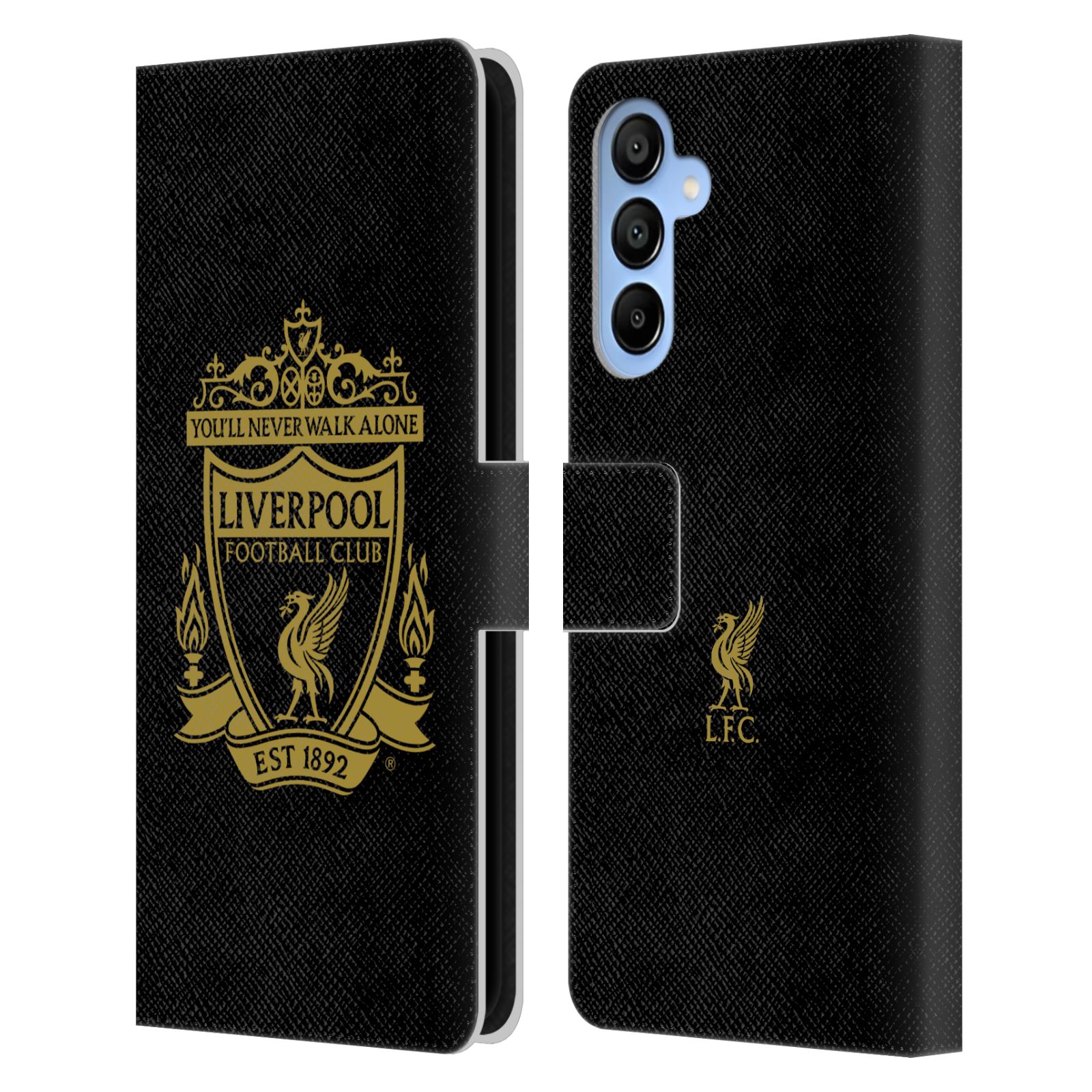 Black 3 Leather Wallet Case for Galaxy A16 5G