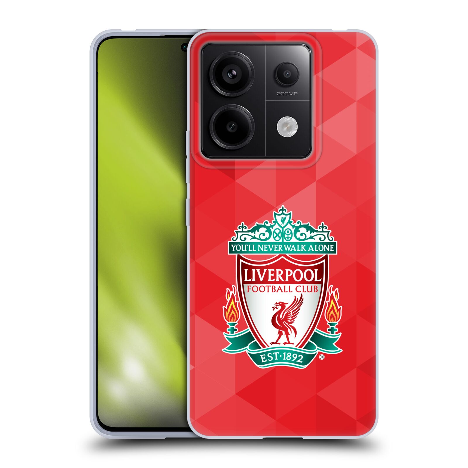 Silikonové pouzdro - Xiaomi Redmi Note 13 Pro 5G / Poco X6 5G - Head Case - ZNAK LIVERPOOL FC OFFICIAL GEOMETRIC RED (Silikonový kryt, obal, pouzdro na mobilní telefon Xiaomi Redmi Note 13 Pro 5G / Poco X6 5G s motivem ZNAK LIVERPOOL FC OFFICIAL GEOMETRIC