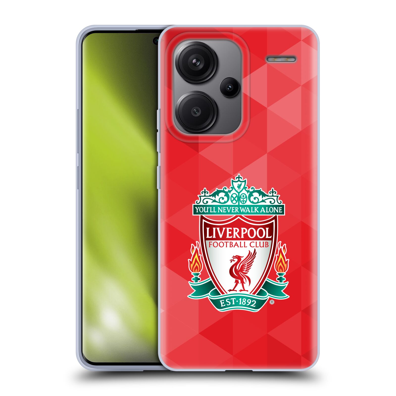 Silikonové pouzdro na mobil Xiaomi Redmi Note 13 Pro Plus 5G - Head Case - ZNAK LIVERPOOL FC OFFICIAL GEOMETRIC RED (Silikonový kryt, obal, pouzdro na mobilní telefon Xiaomi Redmi Note 13 Pro Plus 5G s motivem ZNAK LIVERPOOL FC OFFICIAL GEOMETRIC RED)