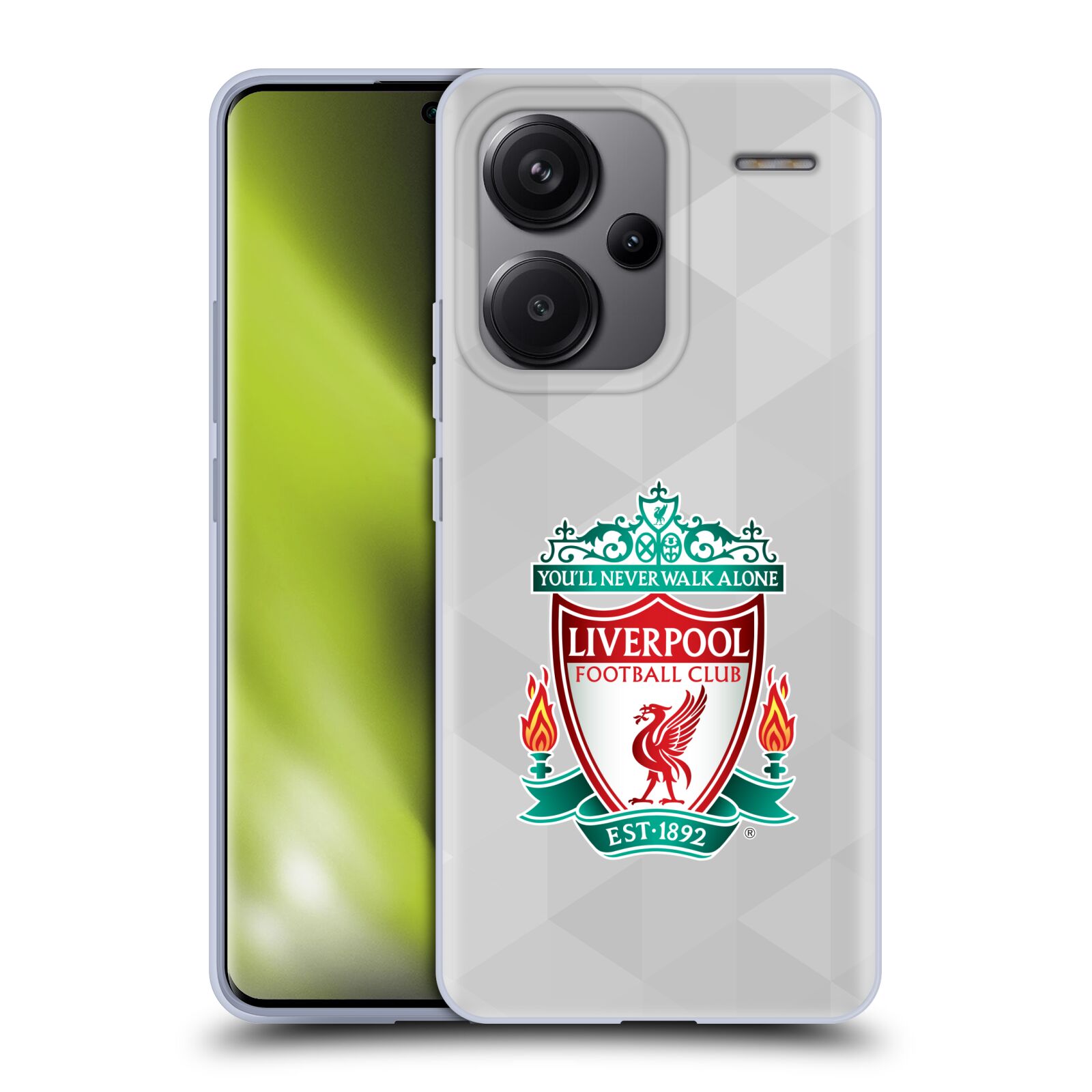 Silikonové pouzdro na mobil Xiaomi Redmi Note 13 Pro Plus 5G - Head Case - ZNAK LIVERPOOL FC OFFICIAL GEOMETRIC WHITE (Silikonový kryt, obal, pouzdro na mobilní telefon Xiaomi Redmi Note 13 Pro Plus 5G s motivem ZNAK LIVERPOOL FC OFFICIAL GEOMETRIC WHITE)