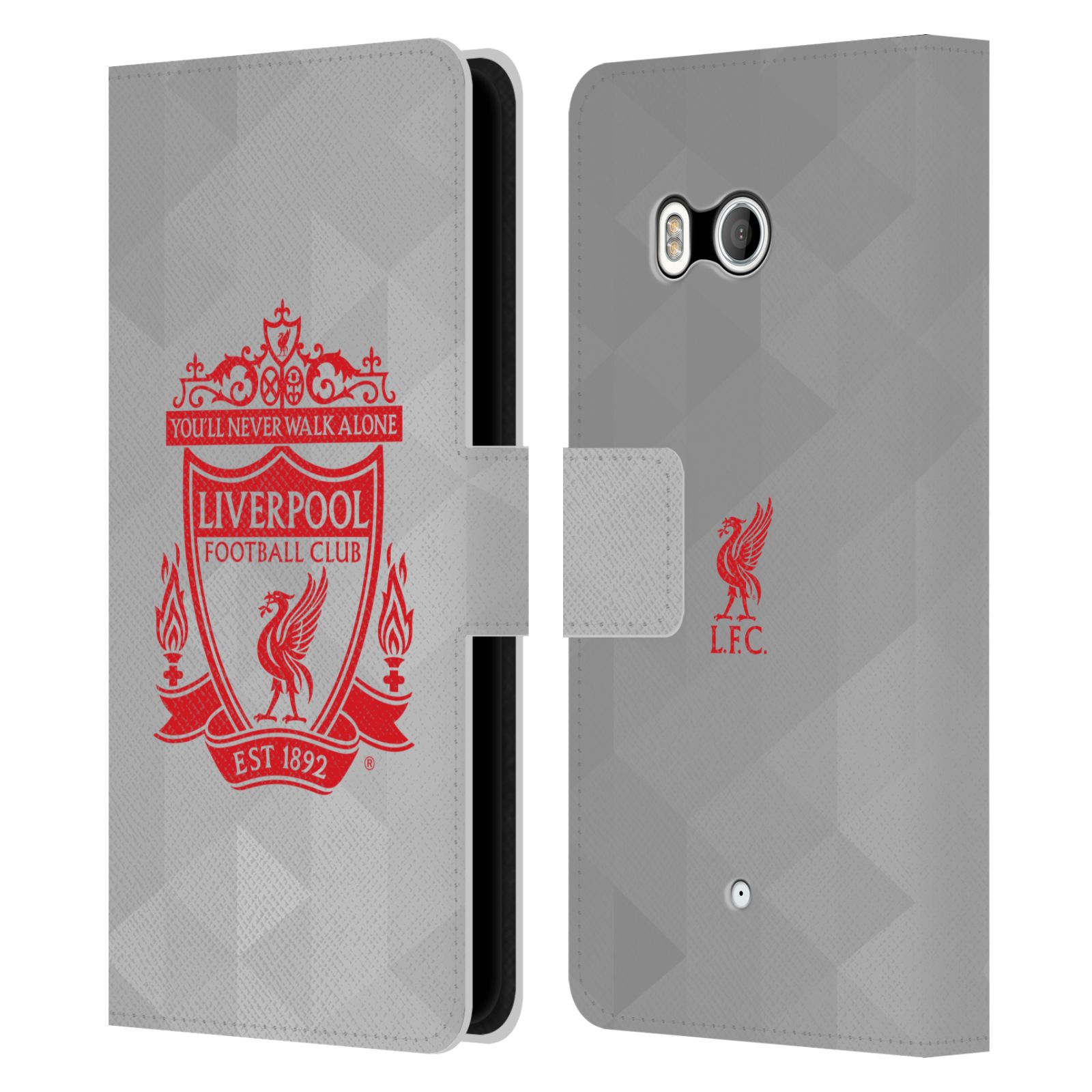 LIVERPOOL FC LFC CREST 1 PU LEATHER BOOK WALLET CASE COVER FOR HTC PHONES 1 - Picture 7 of 7