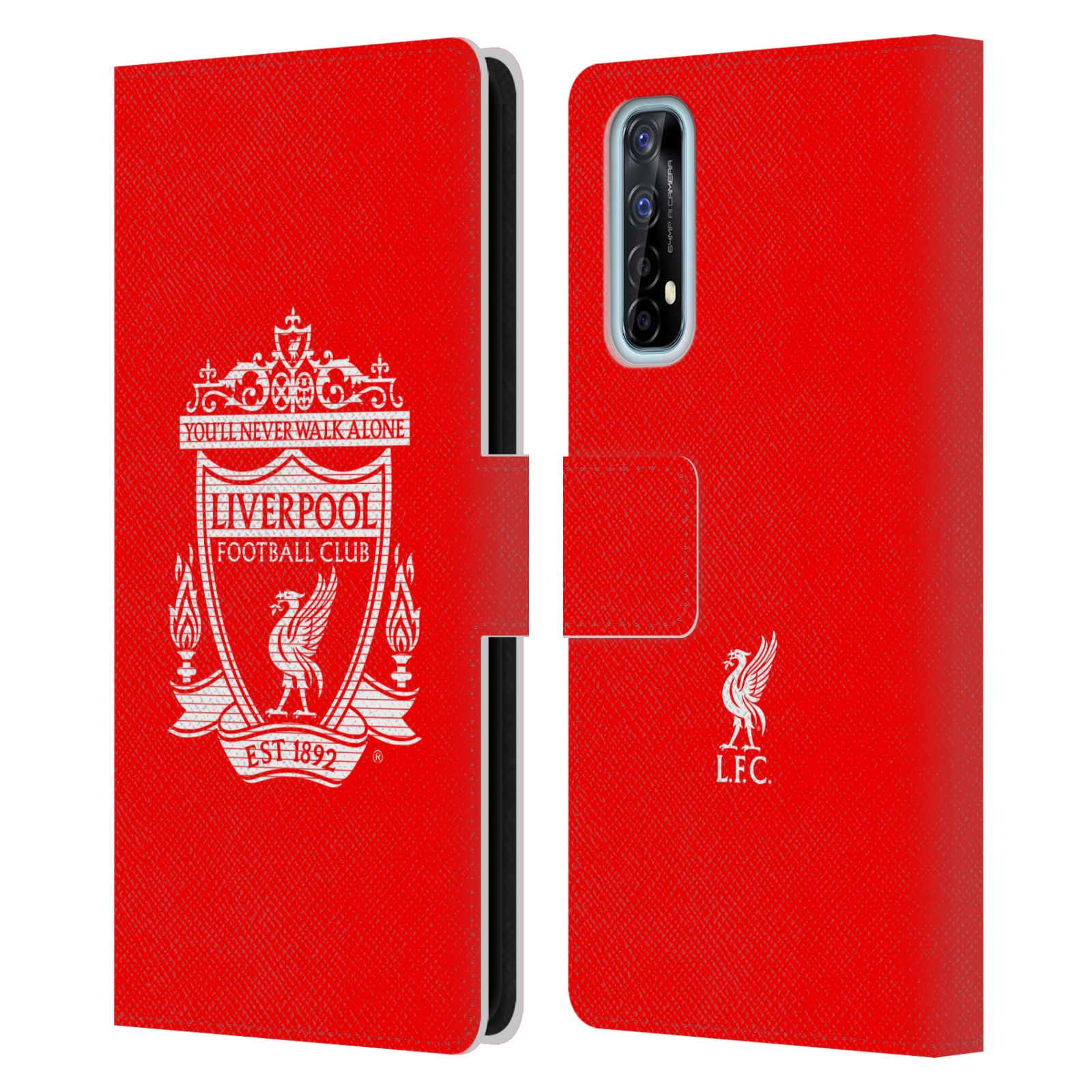 FUNDA OFICIAL LIVERPOOL CLUB DE FÚTBOL CREST 2 PU CUERO LIBRO PARA TELÉFONOS REALME - Imagen 11 de 16