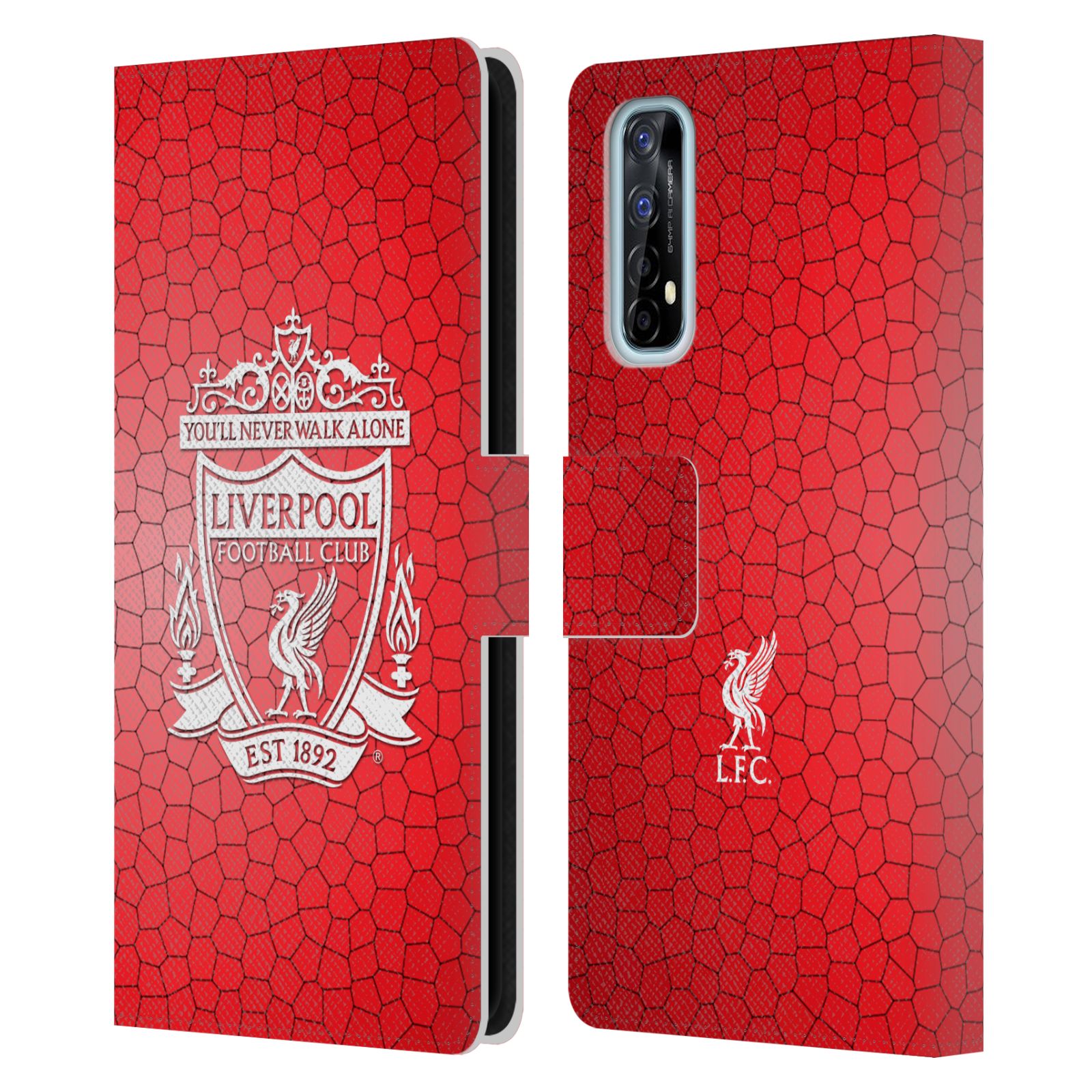 FUNDA OFICIAL LIVERPOOL CLUB DE FÚTBOL CREST 2 PU CUERO LIBRO PARA TELÉFONOS REALME - Imagen 13 de 16
