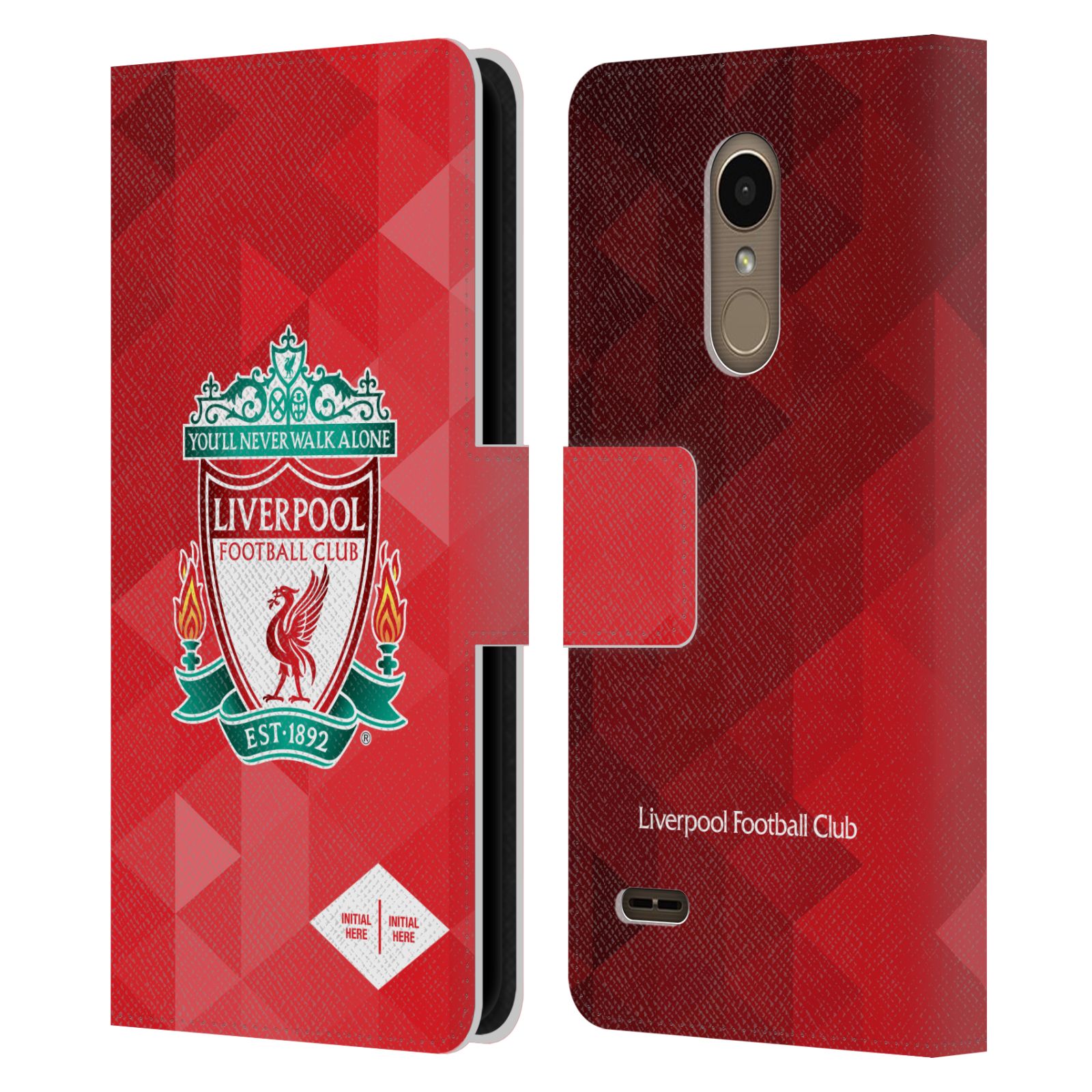 PERSONALISED LIVERPOOL FOOTBALL CLUB LOGO 1 PU LEATHER BOOK CASE FOR LG PHONES 1 - Picture 6 of 6