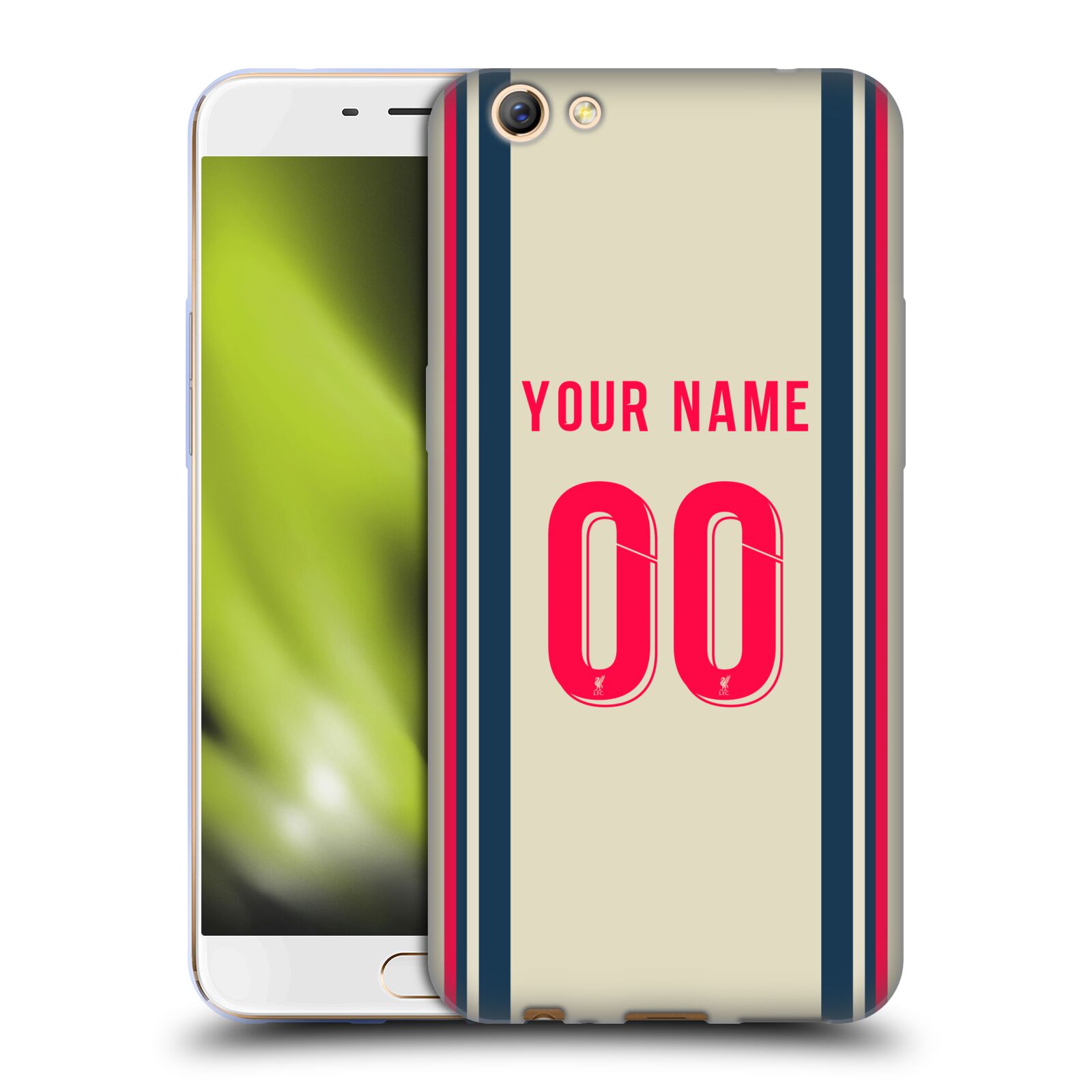 CUSTOM CUSTOMIZED PERSONALIZED LIVERPOOL FC 2021/22 KIT GEL CASE FOR OPPO PHONES