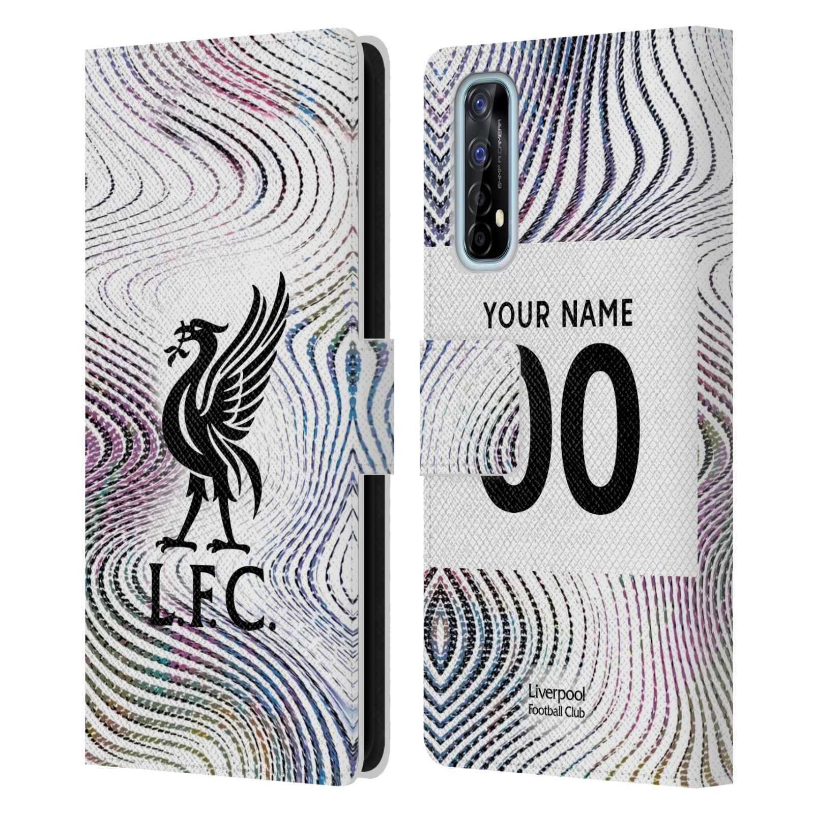 PERSONALISED LIVERPOOL FC LFC 2022/23 KIT PU LEATHER BOOK CASE FOR REALME PHONES - Imagen 6 de 7