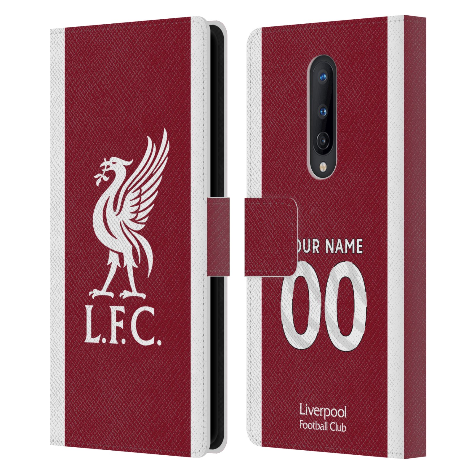 CUSTOMISED LIVERPOOL FC LFC 2023/24 KIT PU LEATHER BOOK CASE FOR ONEPLUS PHONES - Picture 7 of 7