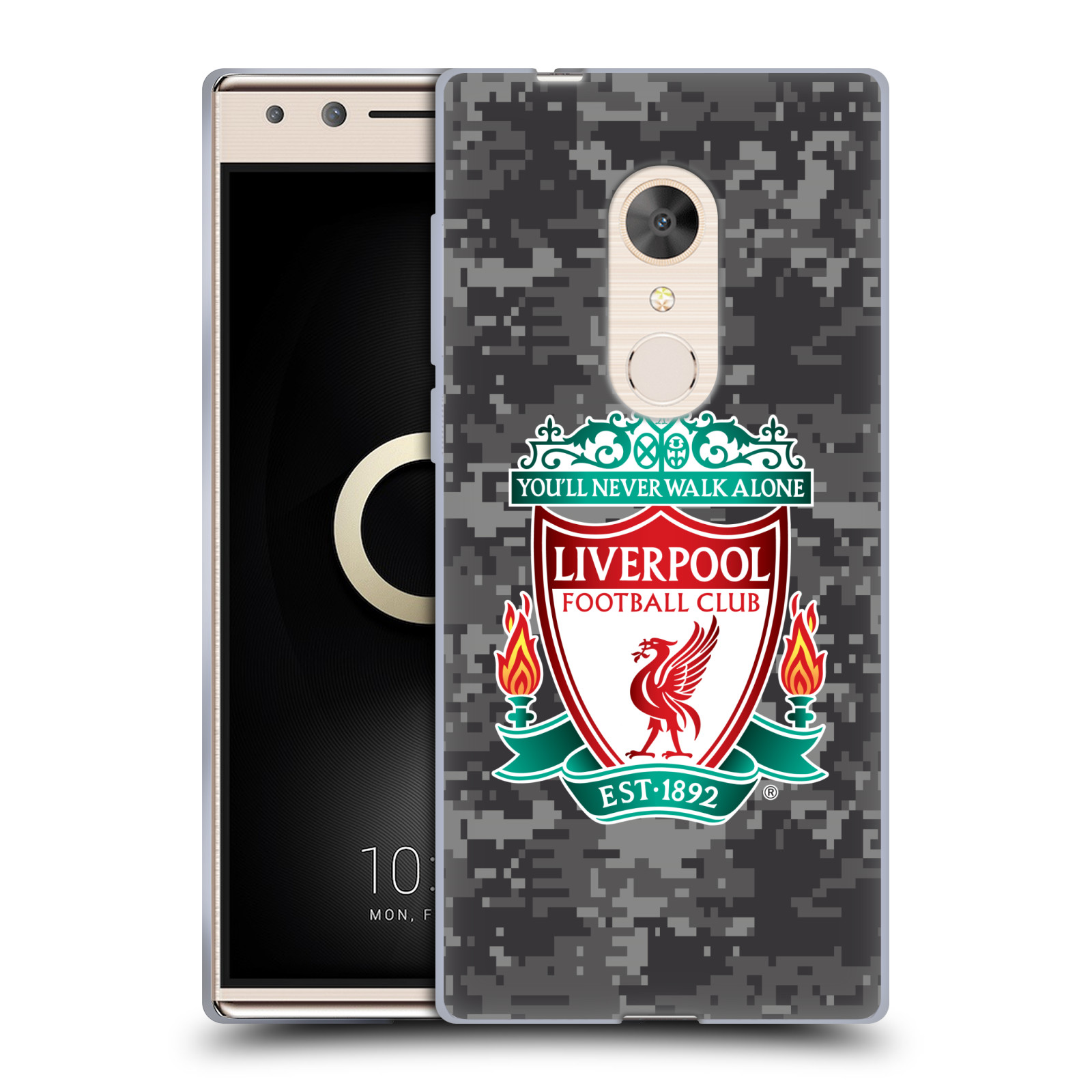 OFFICIAL LIVERPOOL FOOTBALL CLUB DIGITAL CAMOUFLAGE GEL CASE FOR ALCATEL PHONES - Picture 9 of 13
