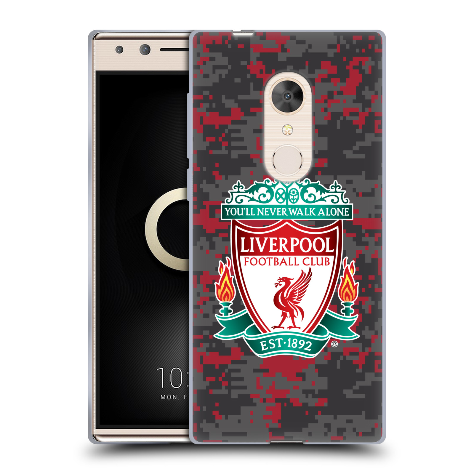 OFFICIAL LIVERPOOL FOOTBALL CLUB DIGITAL CAMOUFLAGE GEL CASE FOR ALCATEL PHONES - Picture 11 of 13