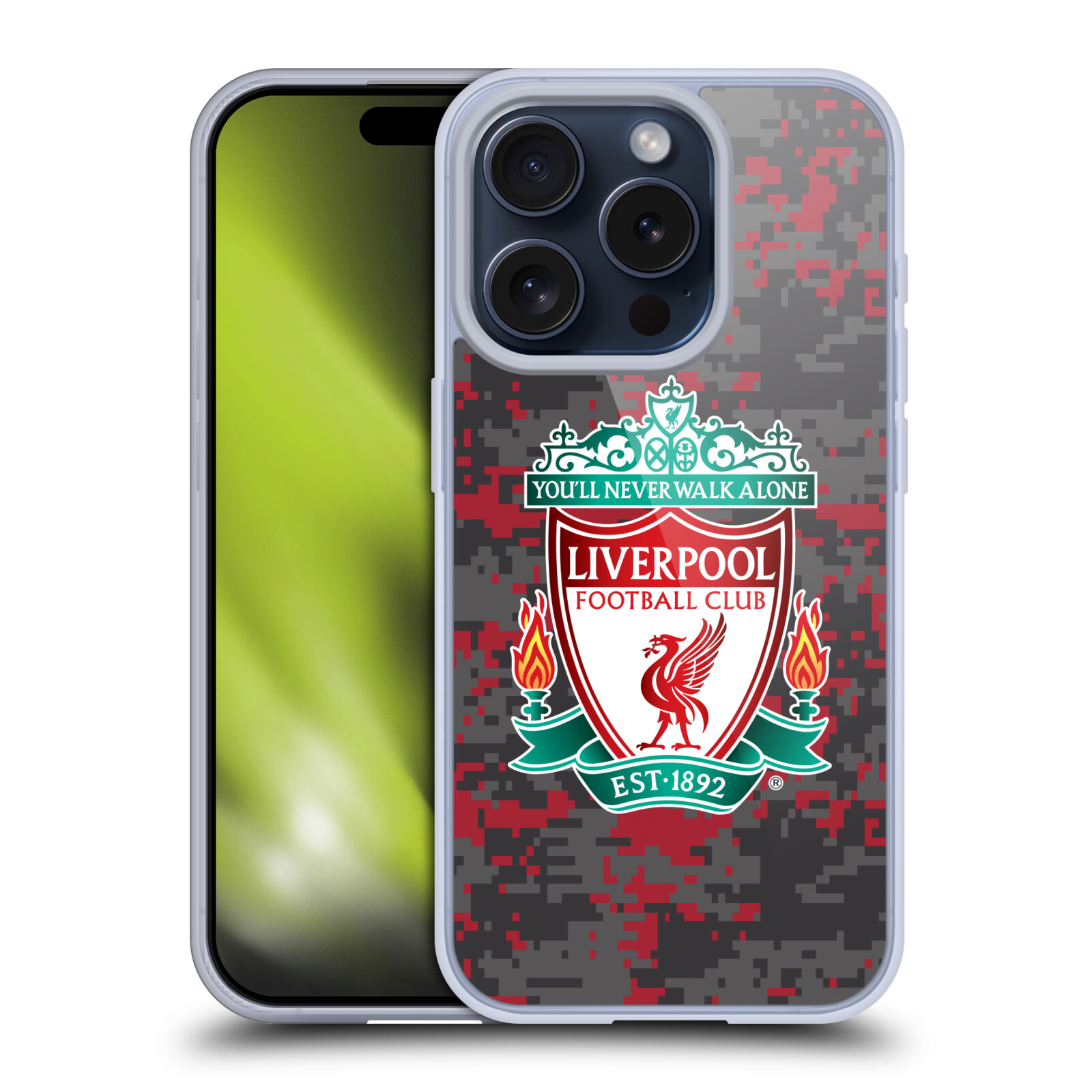 LIVERPOOL FC LFC DIGITAL CAMOUFLAGE SOFT GEL CASE FOR APPLE iPHONE PHONES - Picture 11 of 13