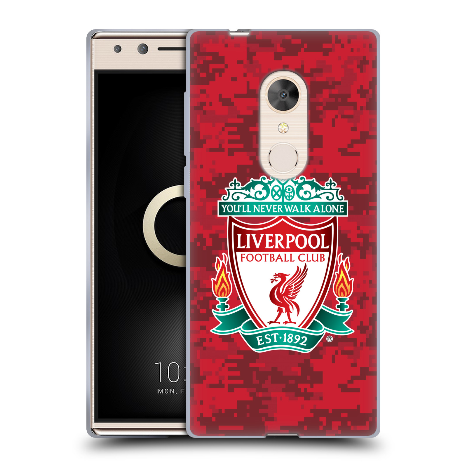 OFFICIAL LIVERPOOL FOOTBALL CLUB DIGITAL CAMOUFLAGE GEL CASE FOR ALCATEL PHONES - Picture 13 of 13