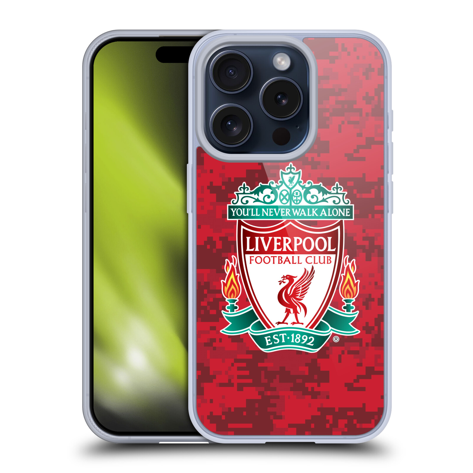 LIVERPOOL FC LFC DIGITAL CAMOUFLAGE SOFT GEL CASE FOR APPLE iPHONE PHONES - Picture 13 of 13