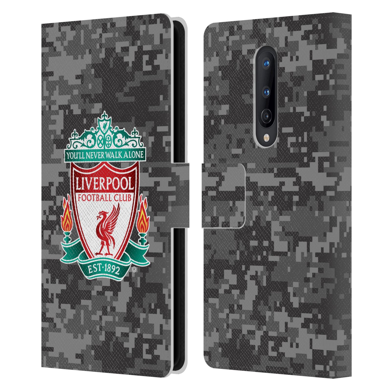 LIVERPOOL FC LFC DIGITAL CAMOUFLAGE PU LEATHER BOOK CASE FOR ONEPLUS PHONES - Picture 8 of 12