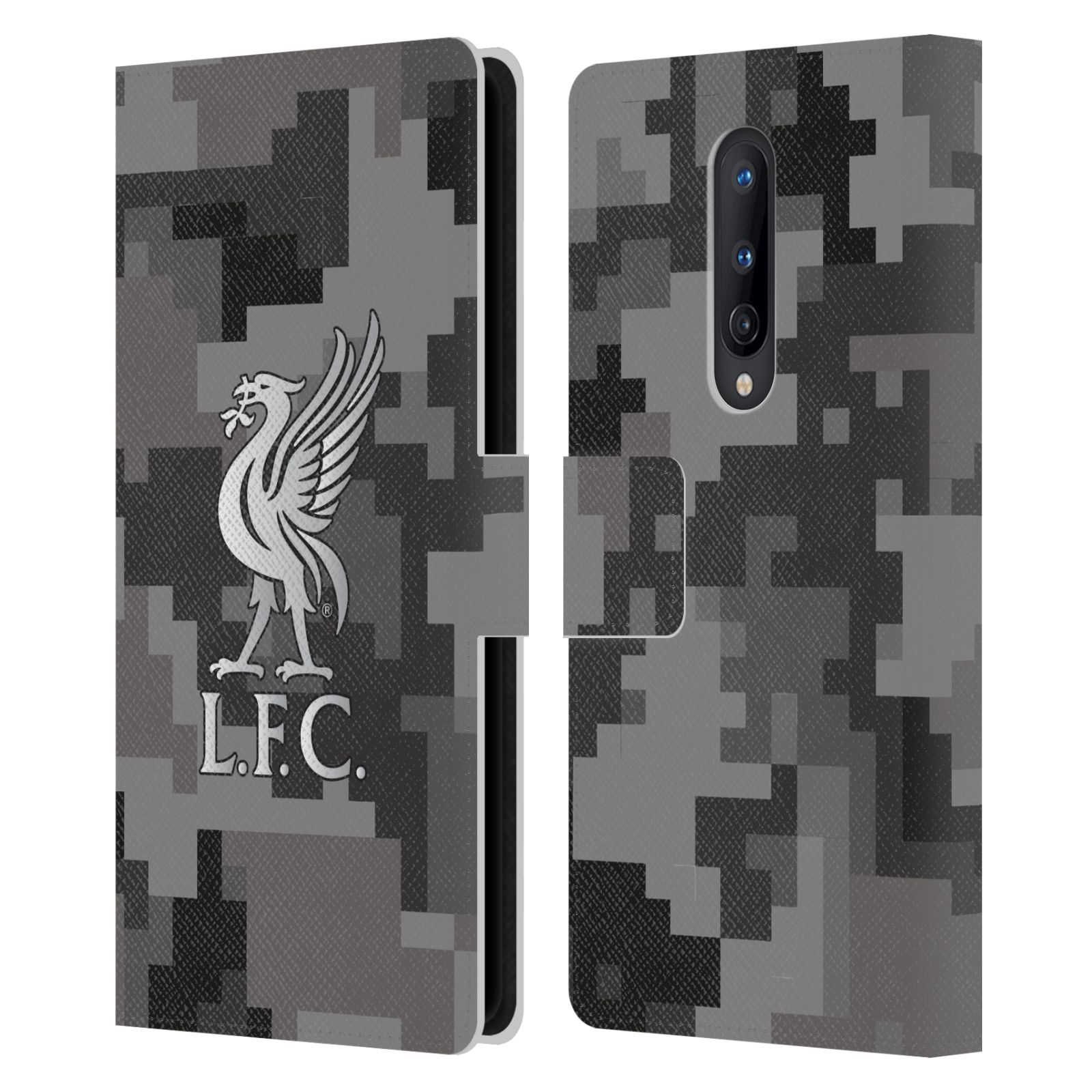 LIVERPOOL FC LFC DIGITAL CAMOUFLAGE PU LEATHER BOOK CASE FOR ONEPLUS PHONES - Picture 7 of 12