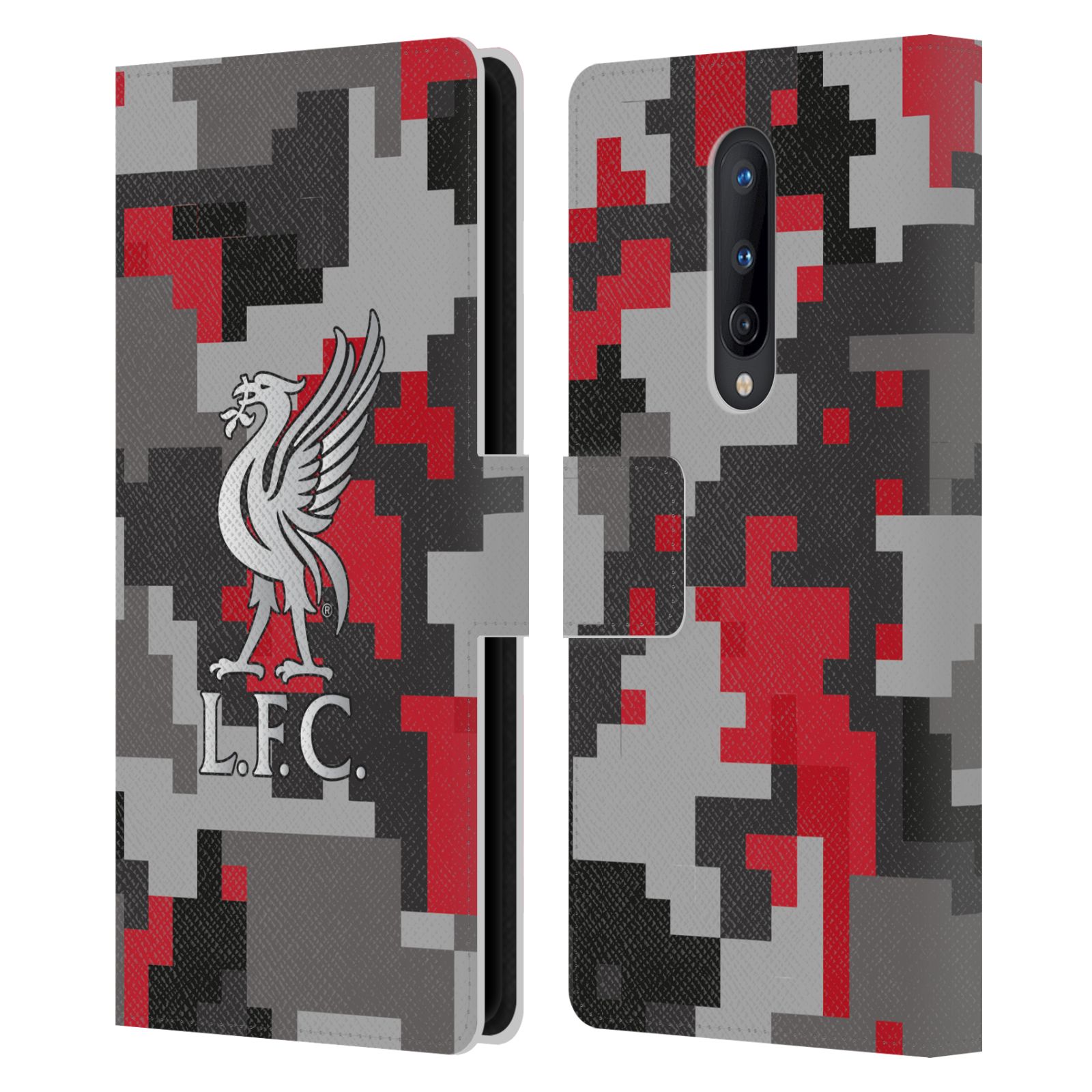 LIVERPOOL FC LFC DIGITAL CAMOUFLAGE PU LEATHER BOOK CASE FOR ONEPLUS PHONES - Picture 9 of 12